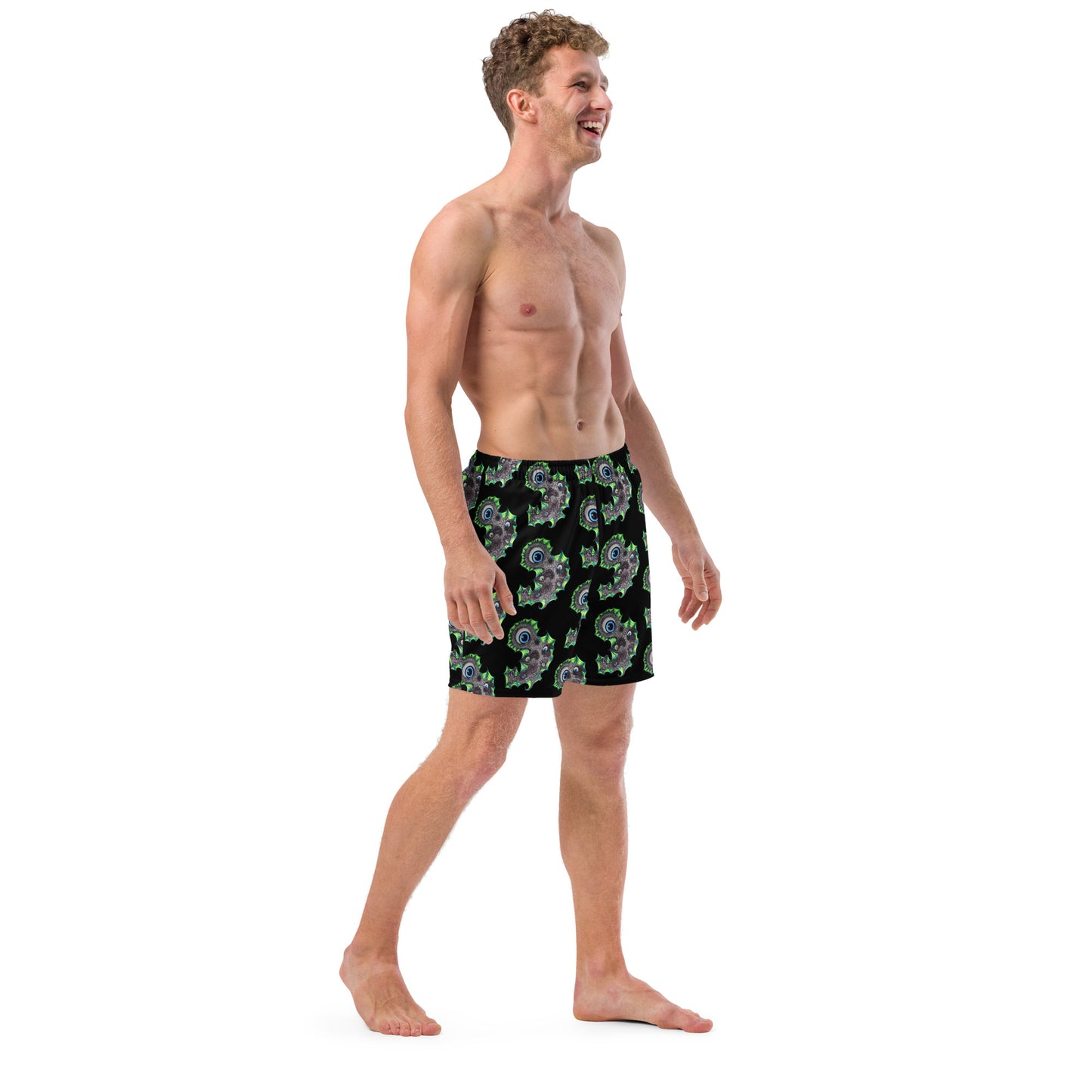 The Eyes Have IT All-Over Print Recycled Swim Trunks