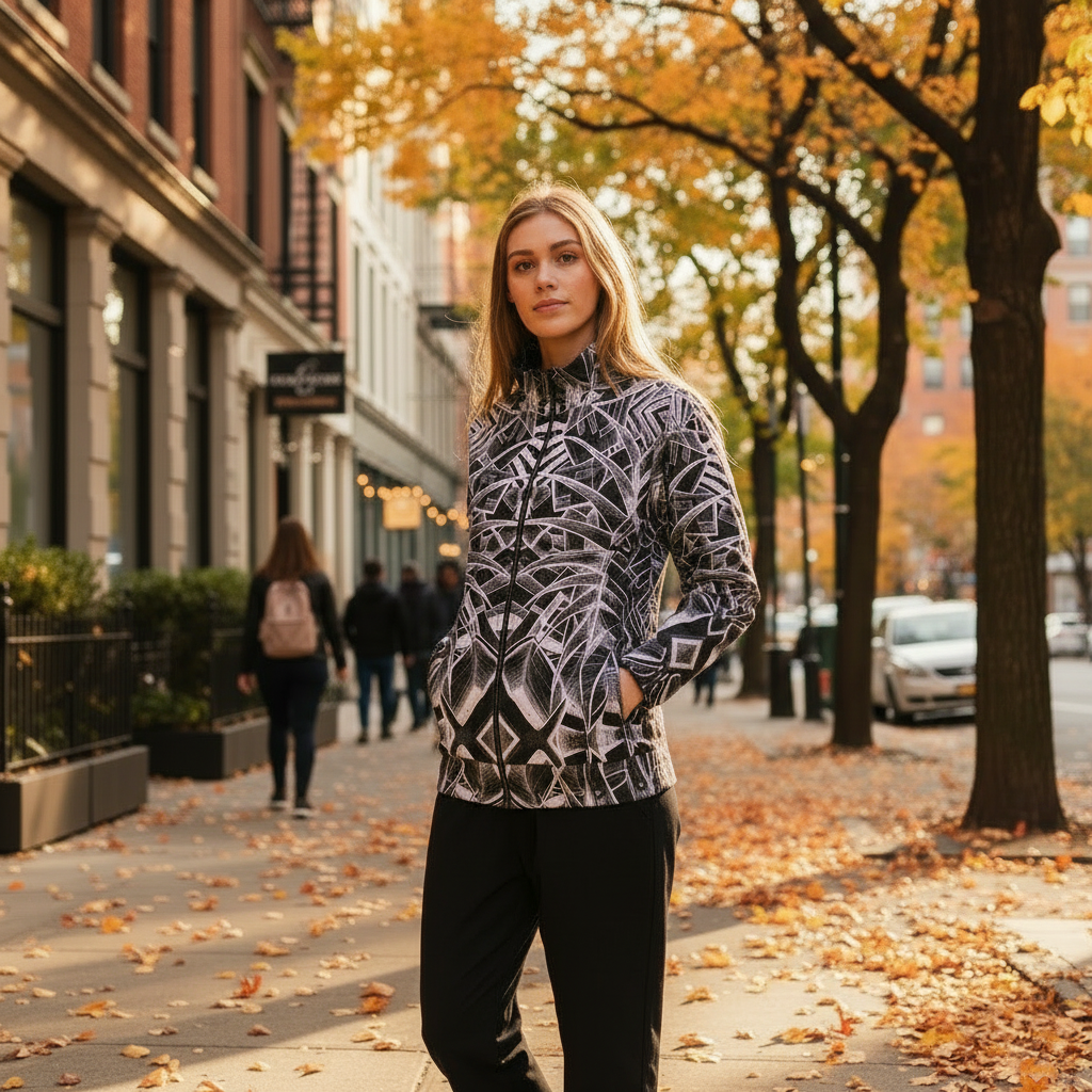 Inverted Sketch Unisex track jacket