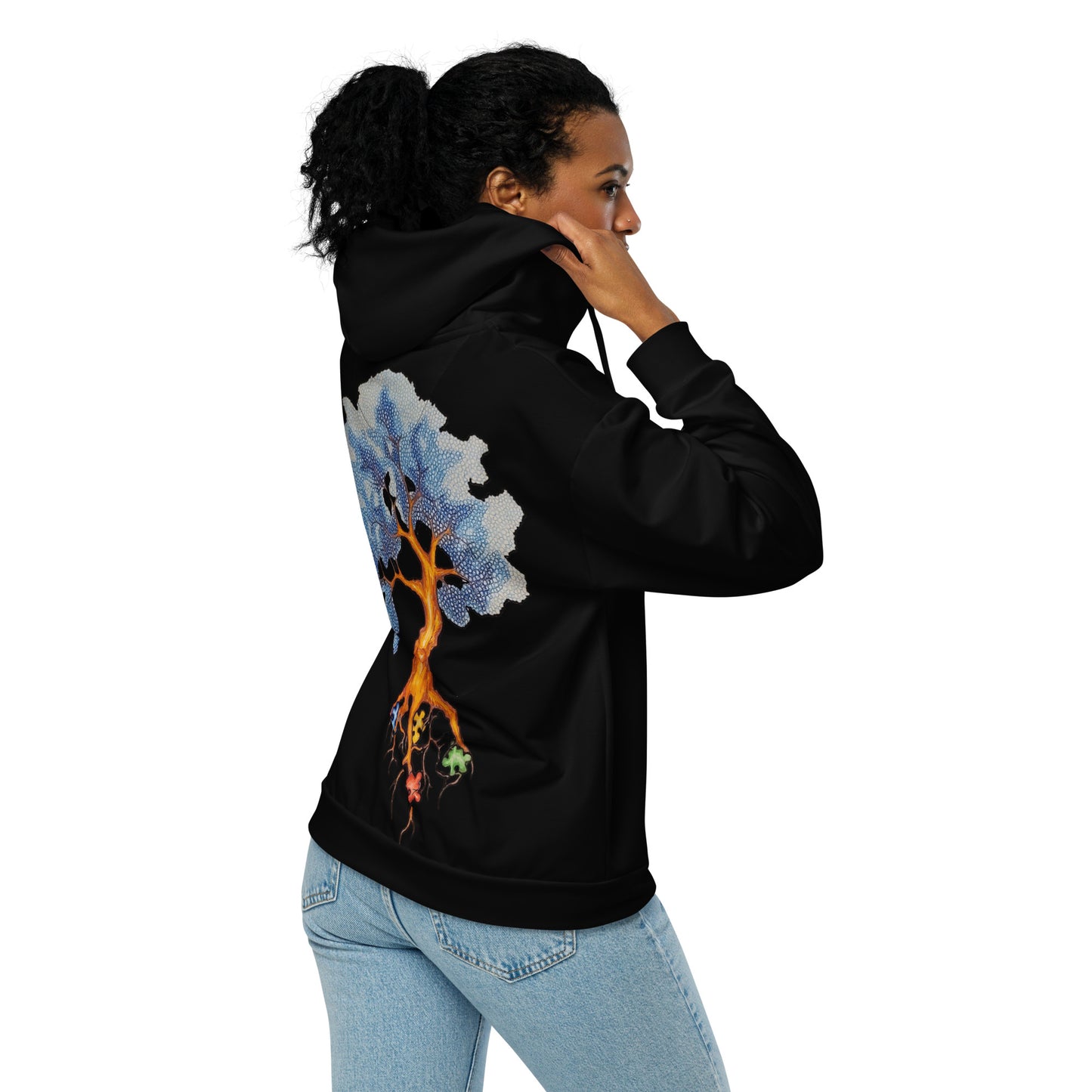 Autism tree Unisex zip hoodie