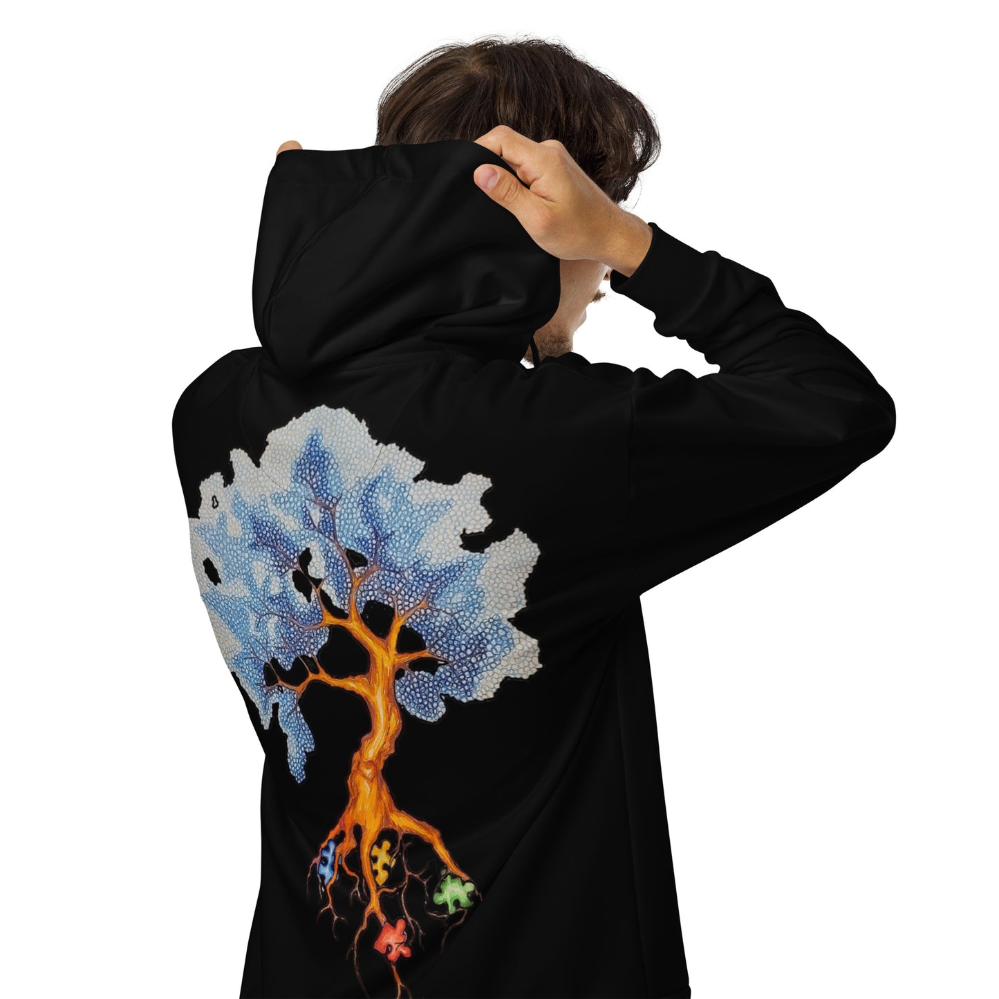 Autism tree Unisex zip hoodie