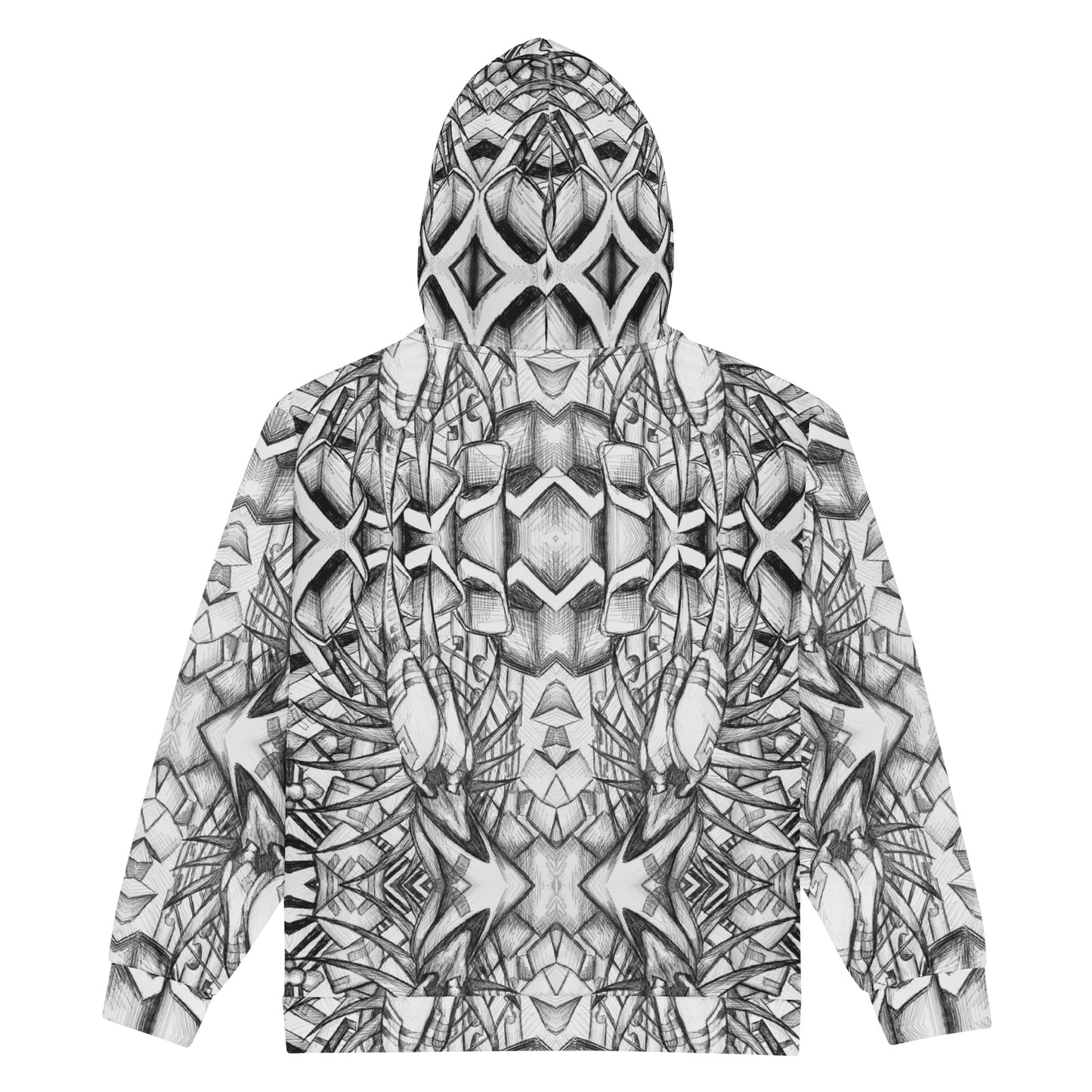 Abstract Sketch Unisex zip hoodie