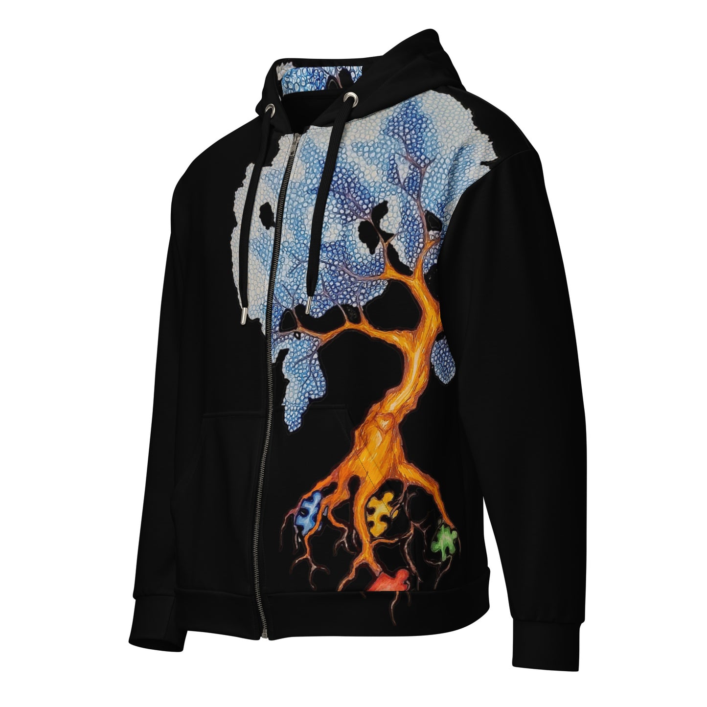 Autism tree Unisex zip hoodie