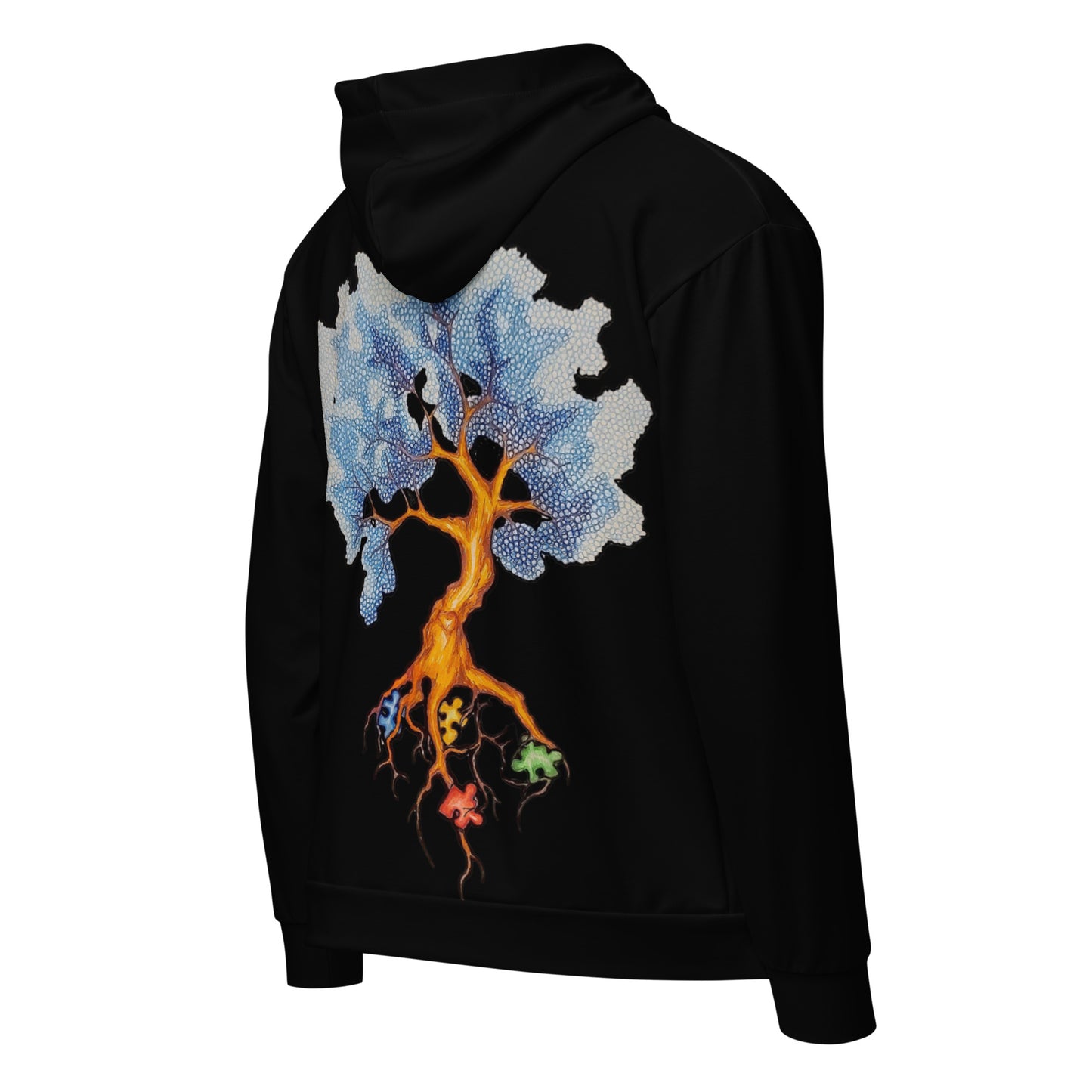 Autism tree Unisex zip hoodie