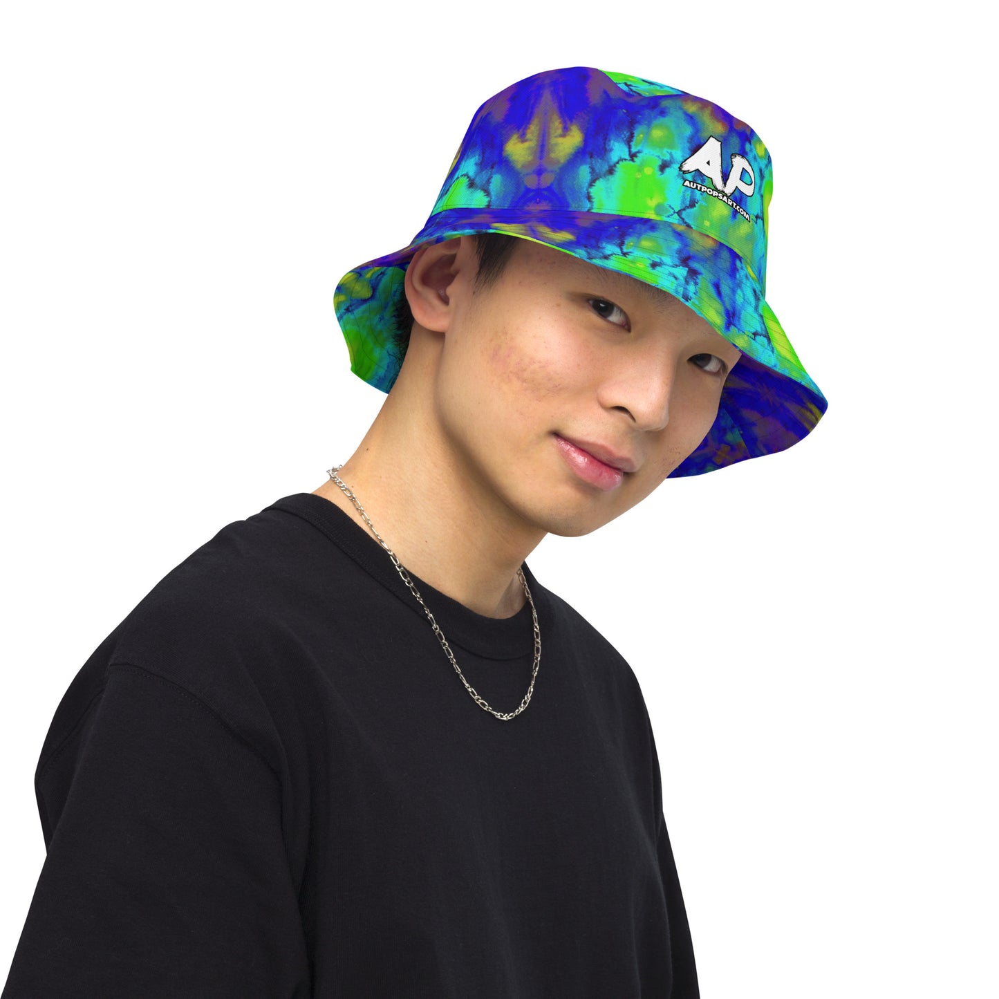 Abstract Reversible bucket hat