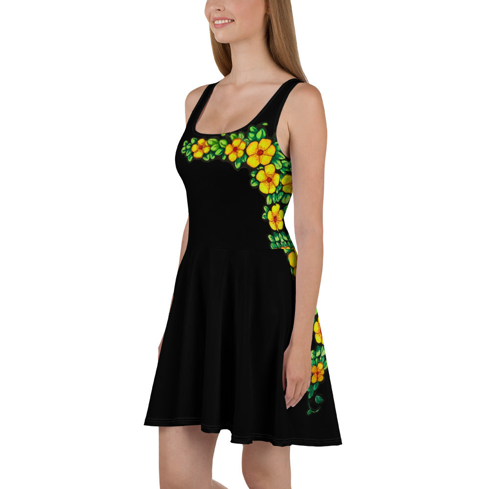 Flowers Skater Dress