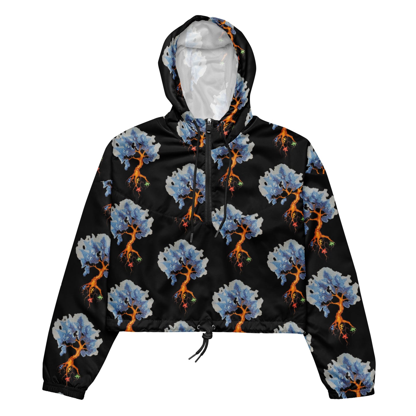 Autism Tree Women’s cropped windbreaker