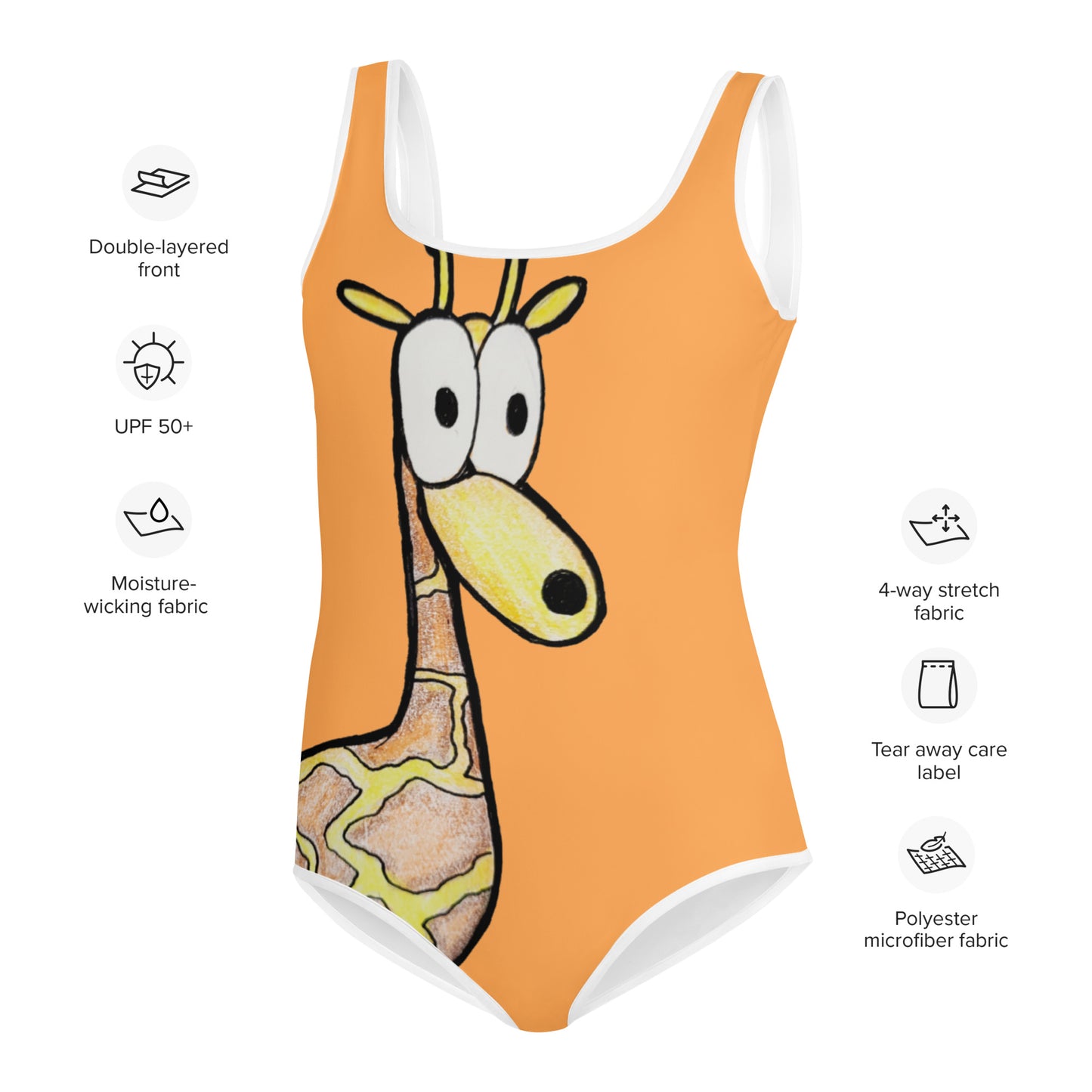 AutPop's Critters Phil All-Over Print Youth Swimsuit