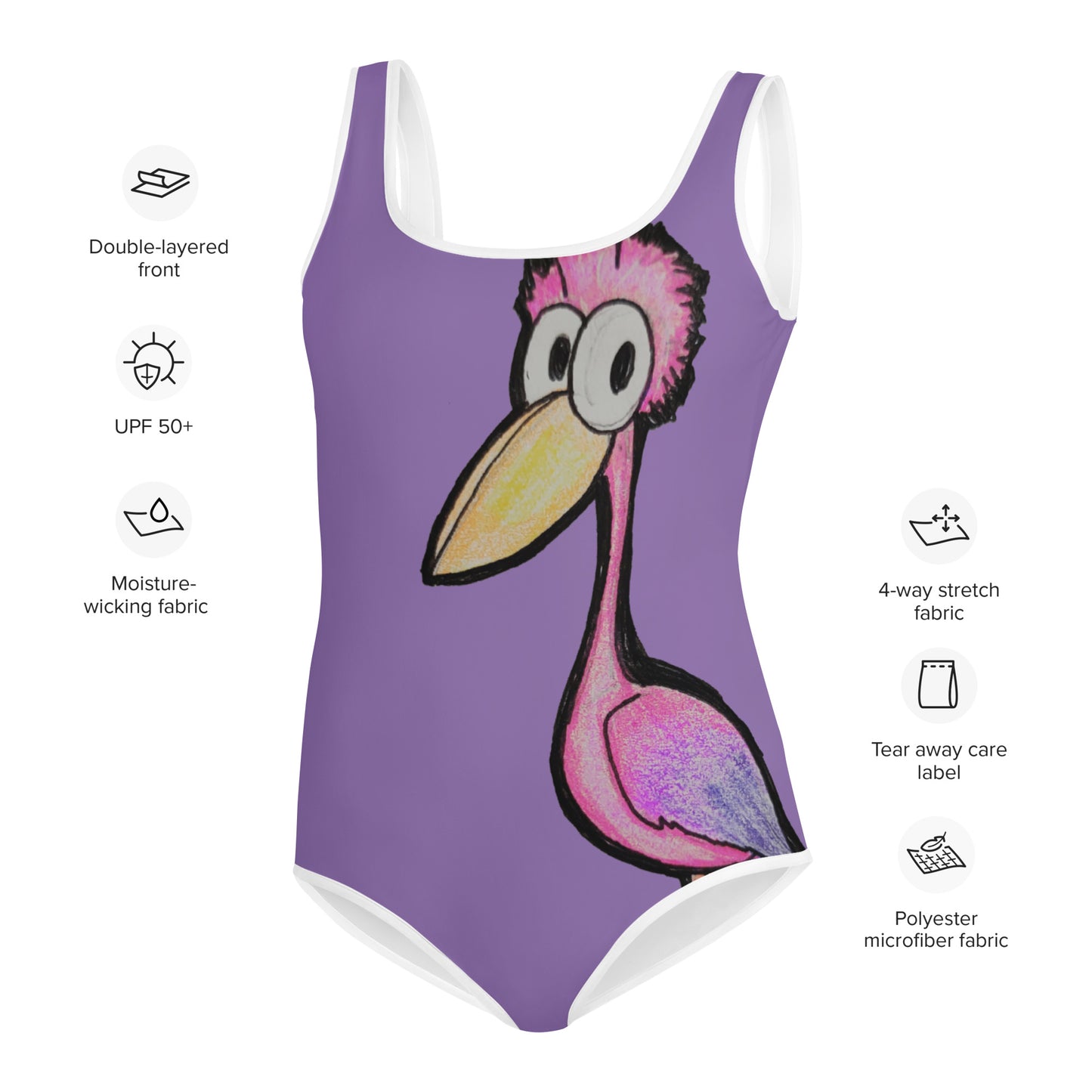 AutPop's Critters Meep All-Over Print Youth Swimsuit