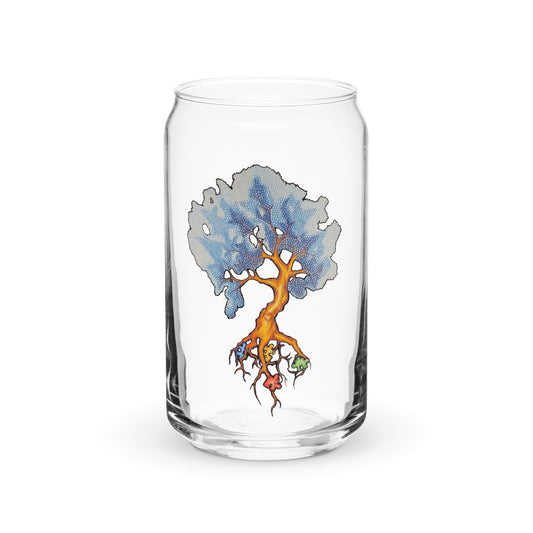 Autism Tree Can-shaped glass