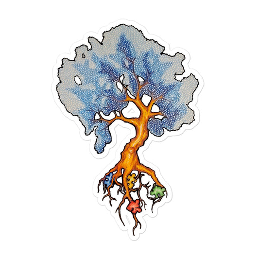 Autism Tree Bubble-free stickers