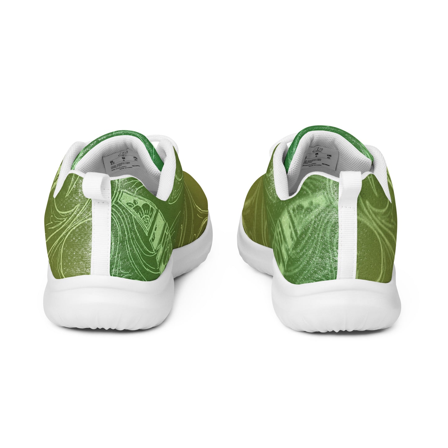 Flowers Gecko Green Men’s athletic shoes