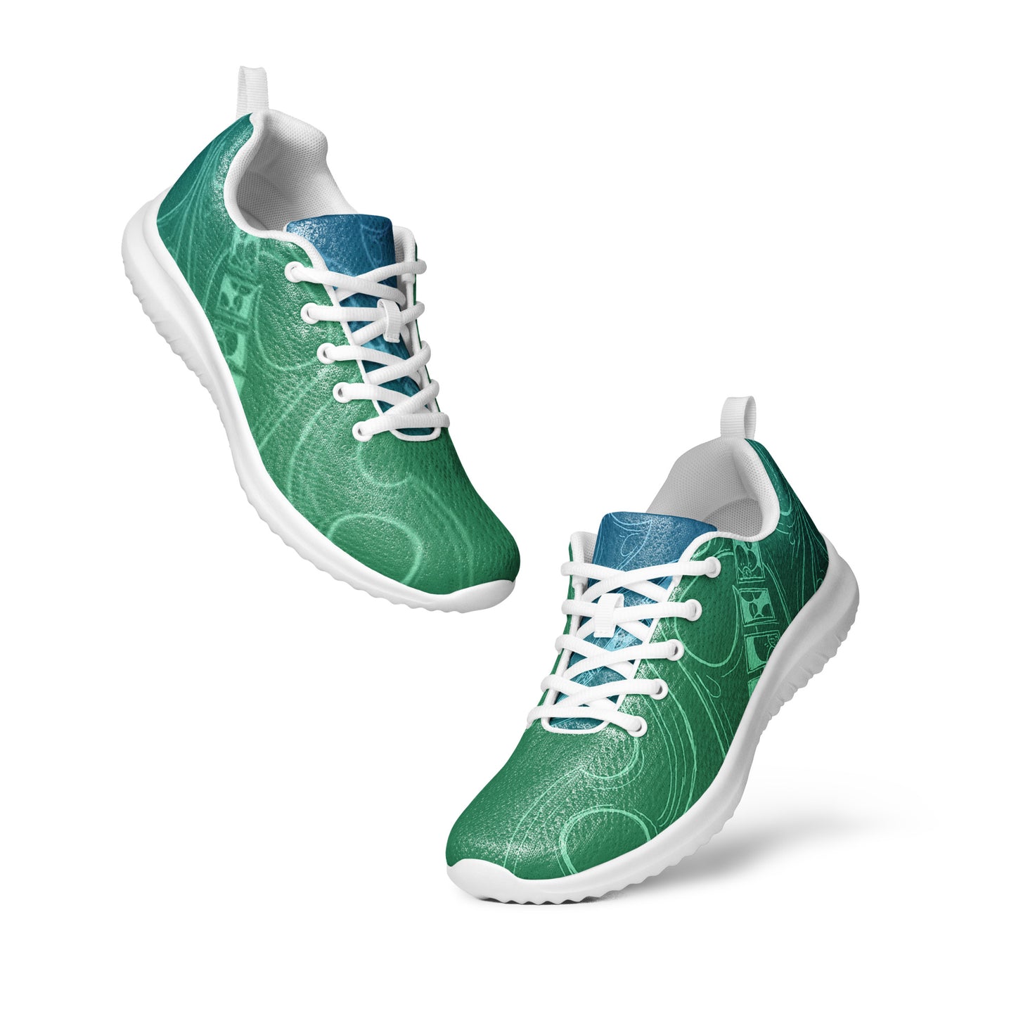 Flowers Ocean Blue Men’s athletic shoes