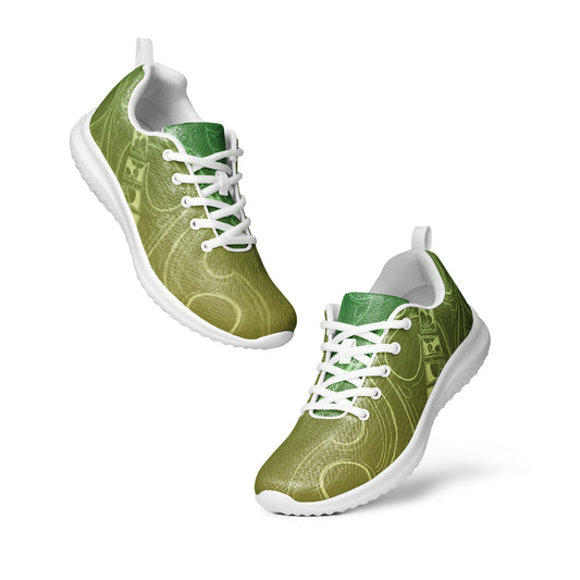 Flowers Gecko Green Men’s athletic shoes