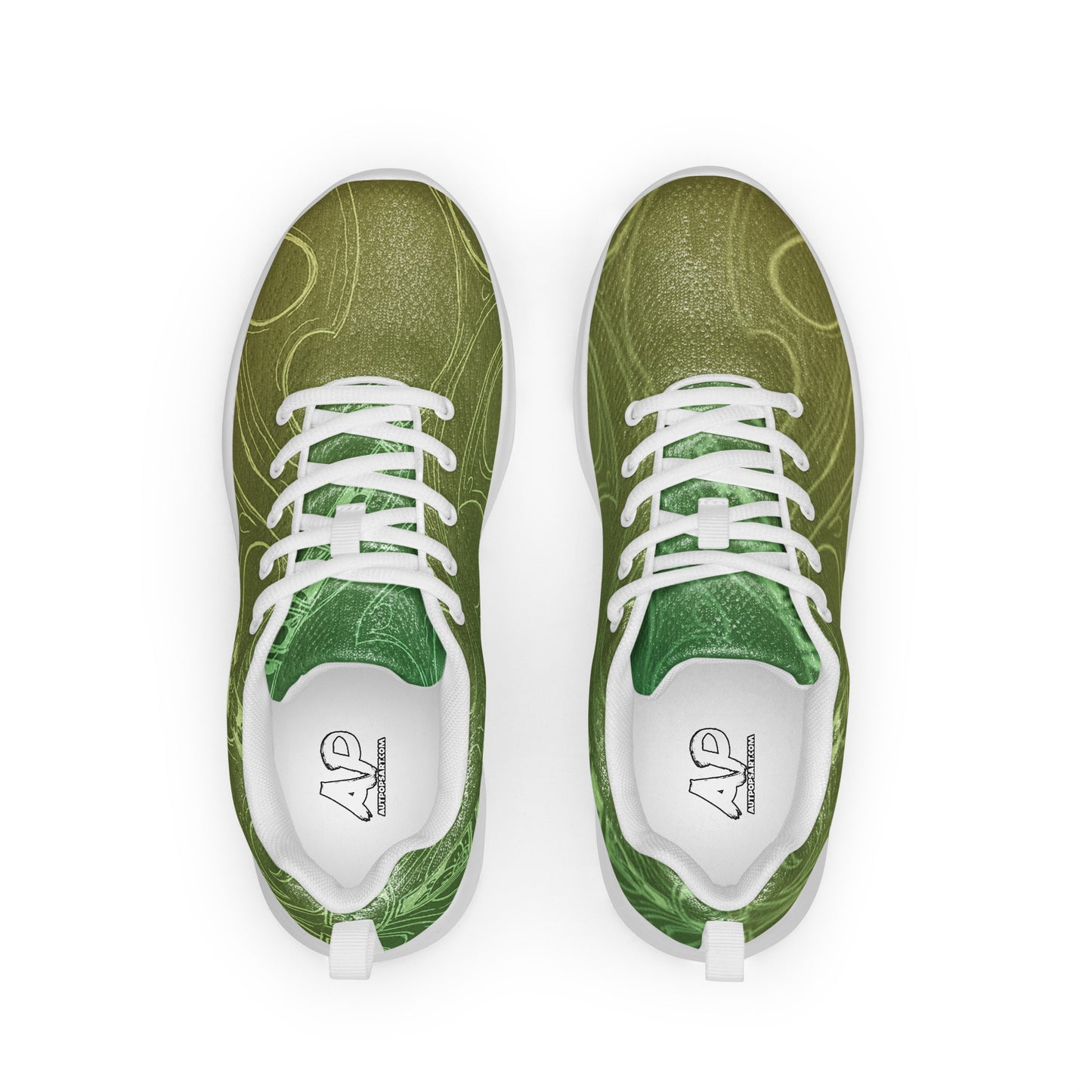 Flowers Gecko Green Men’s athletic shoes