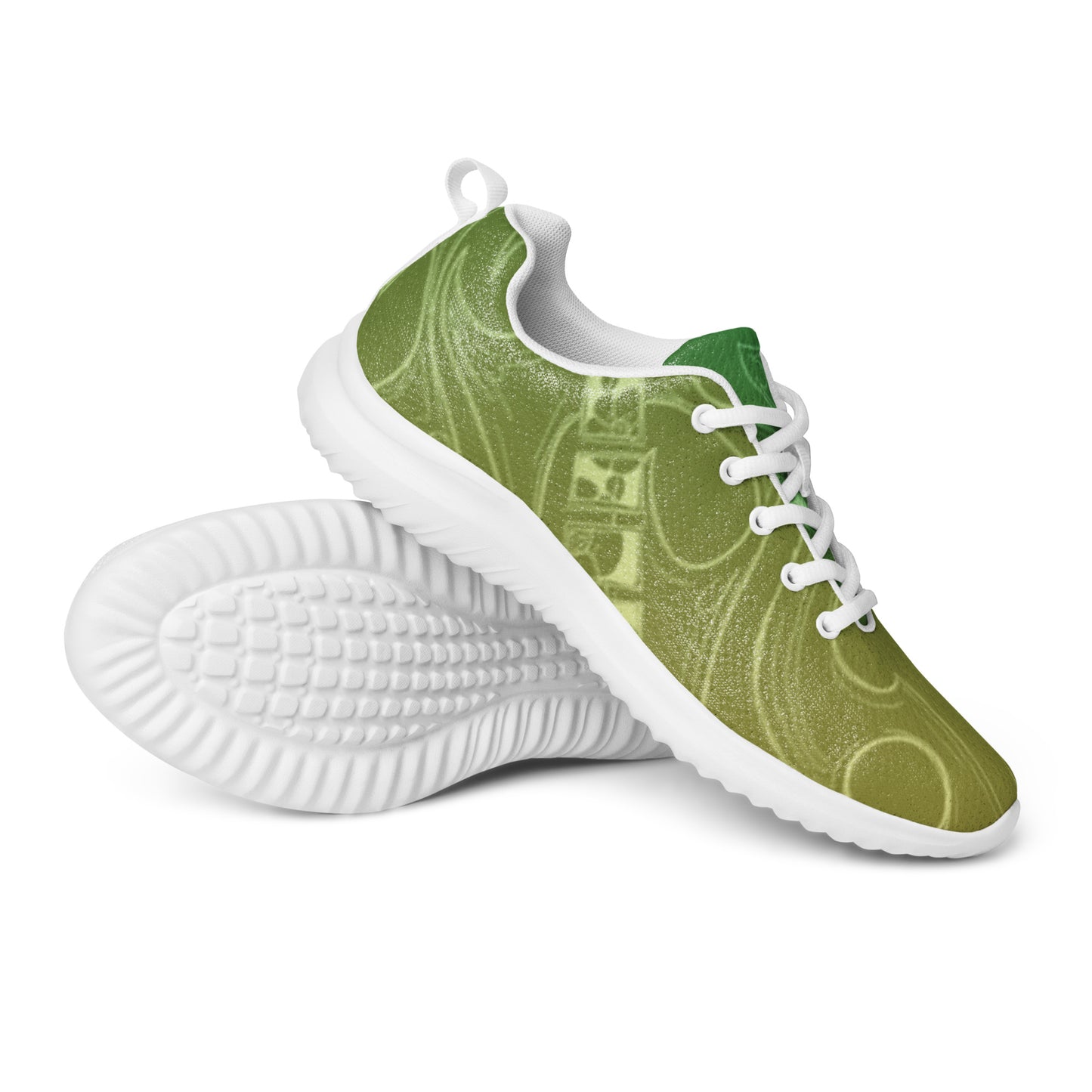 Flowers Gecko Green Men’s athletic shoes