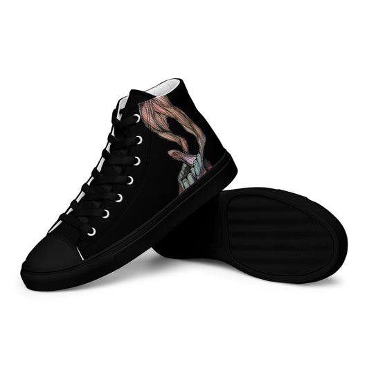 Scream Men’s high top canvas shoes