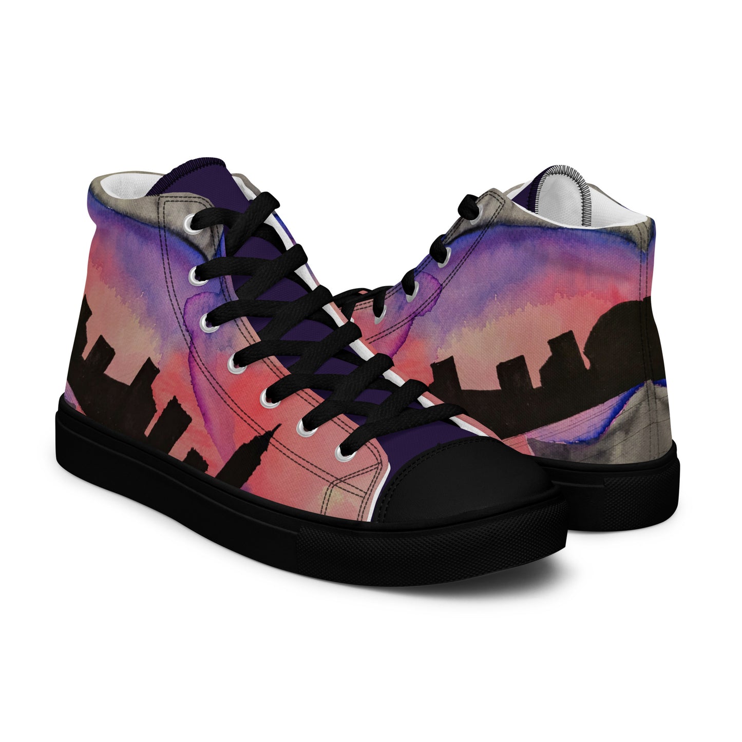 City Nights Men’s high top canvas shoes