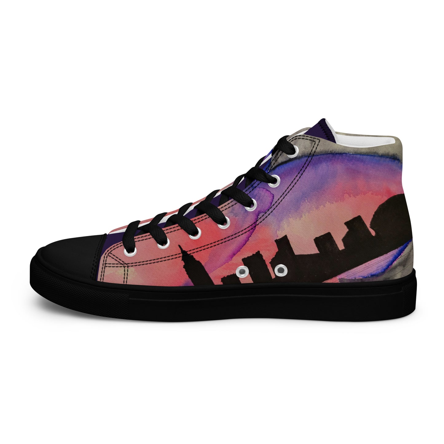 City Nights Men’s high top canvas shoes