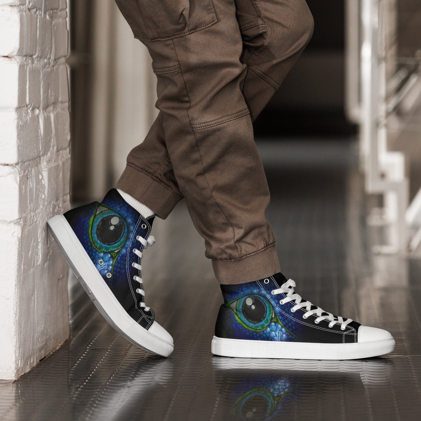 Leviathan Men’s high top canvas shoes