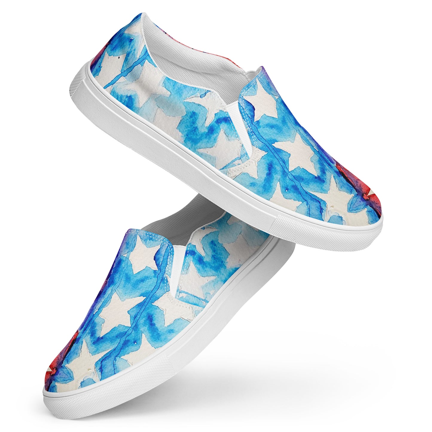 Bleeding Flag Men’s slip-on canvas shoes