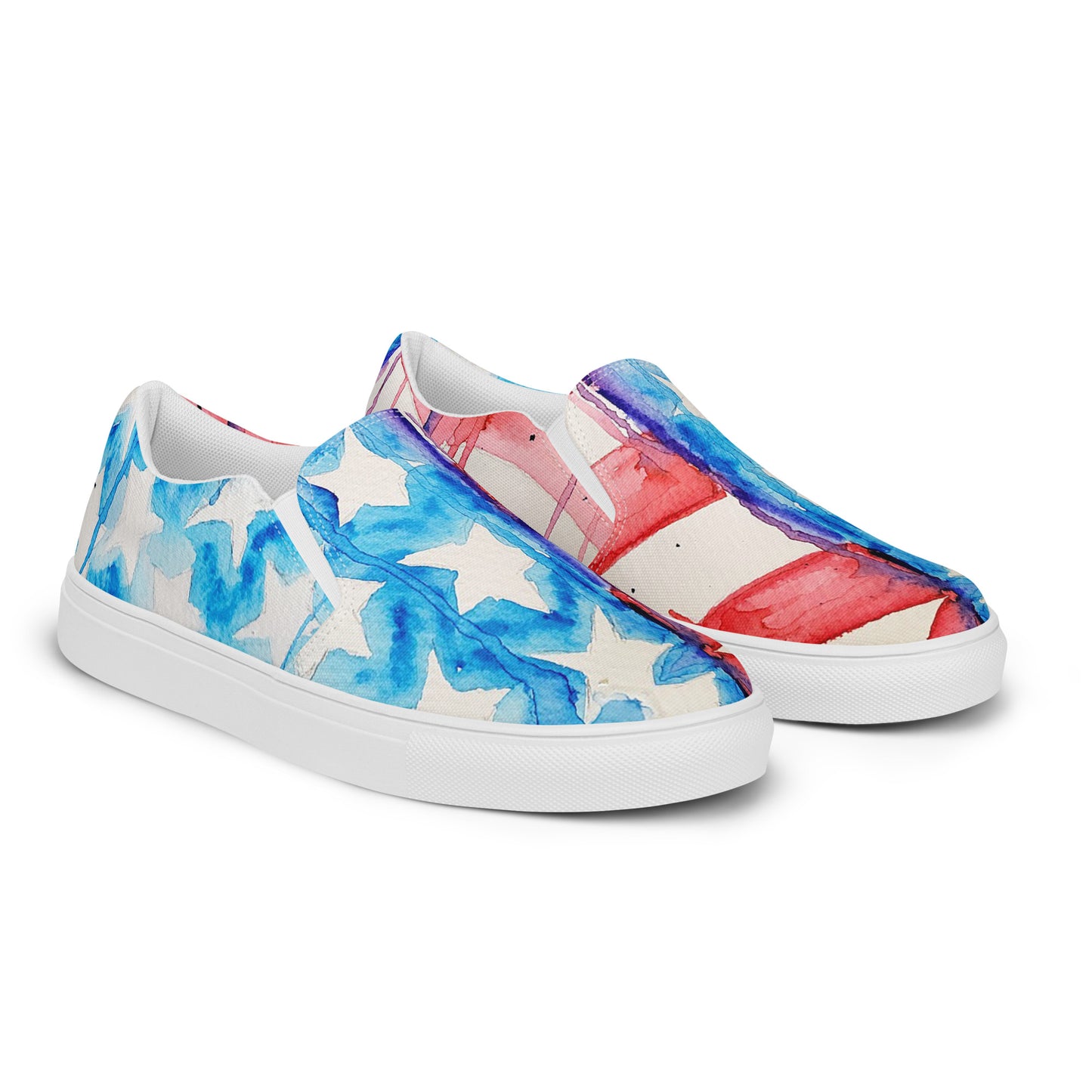 Bleeding Flag Men’s slip-on canvas shoes