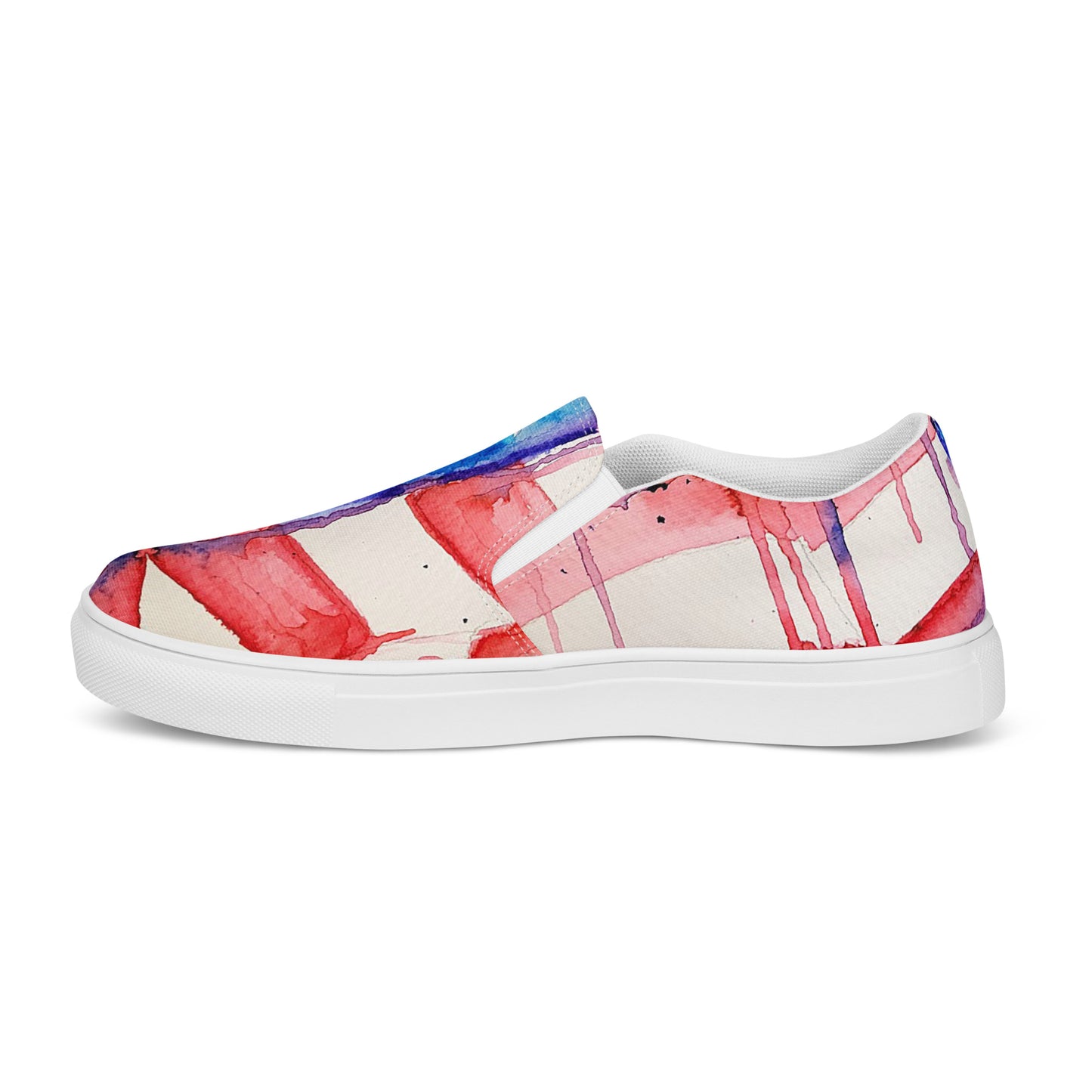 Bleeding Flag Men’s slip-on canvas shoes