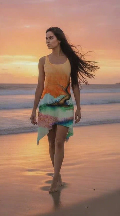 Circle of Fairies All-over print Women's Sleeveless Tank Dress