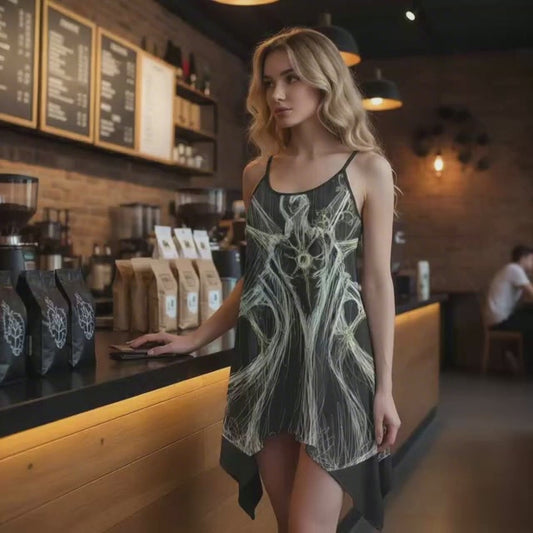 Last Embrace All-over print Women's Sleeveless Tank Dress