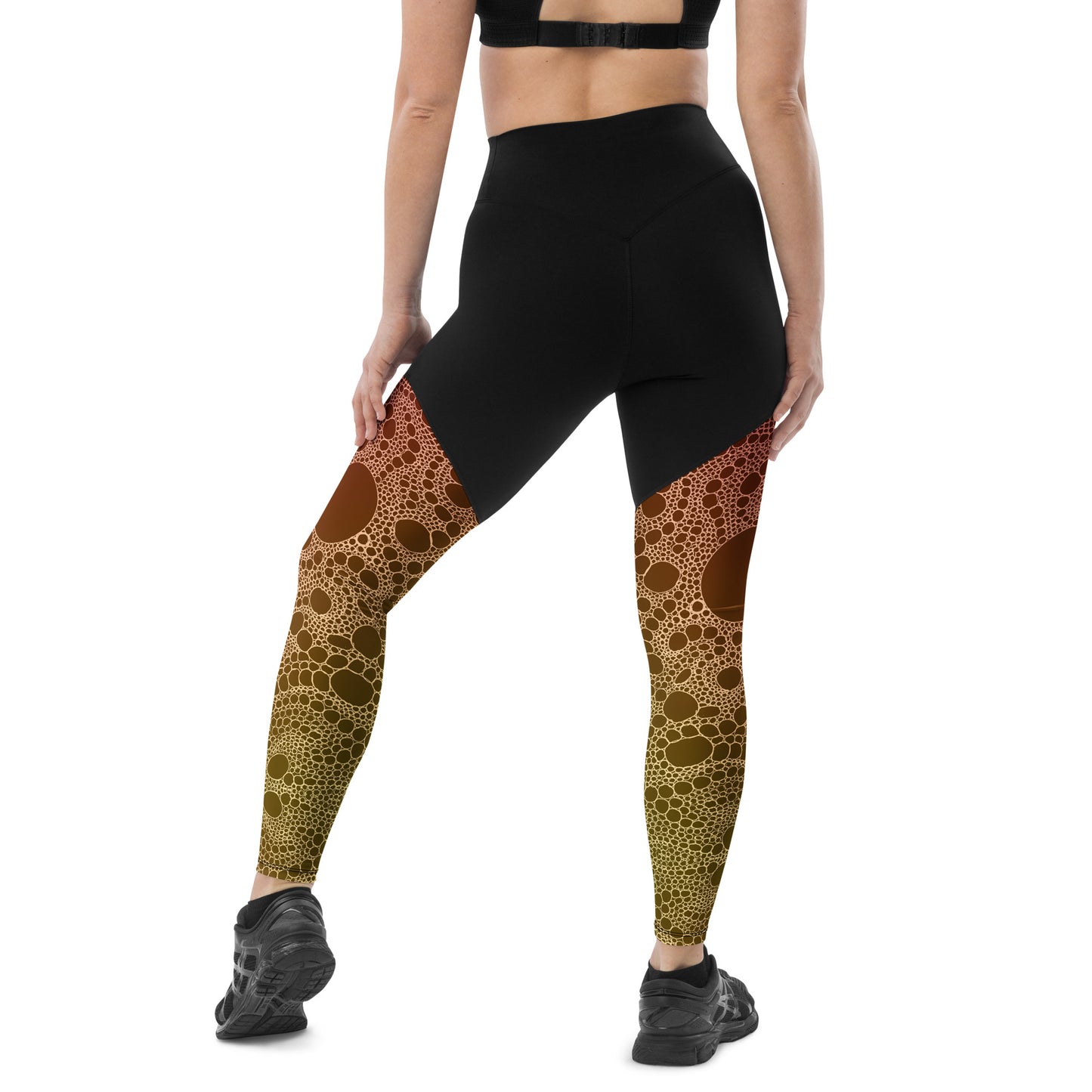 Lost In Circles Sunrise Sports Leggings