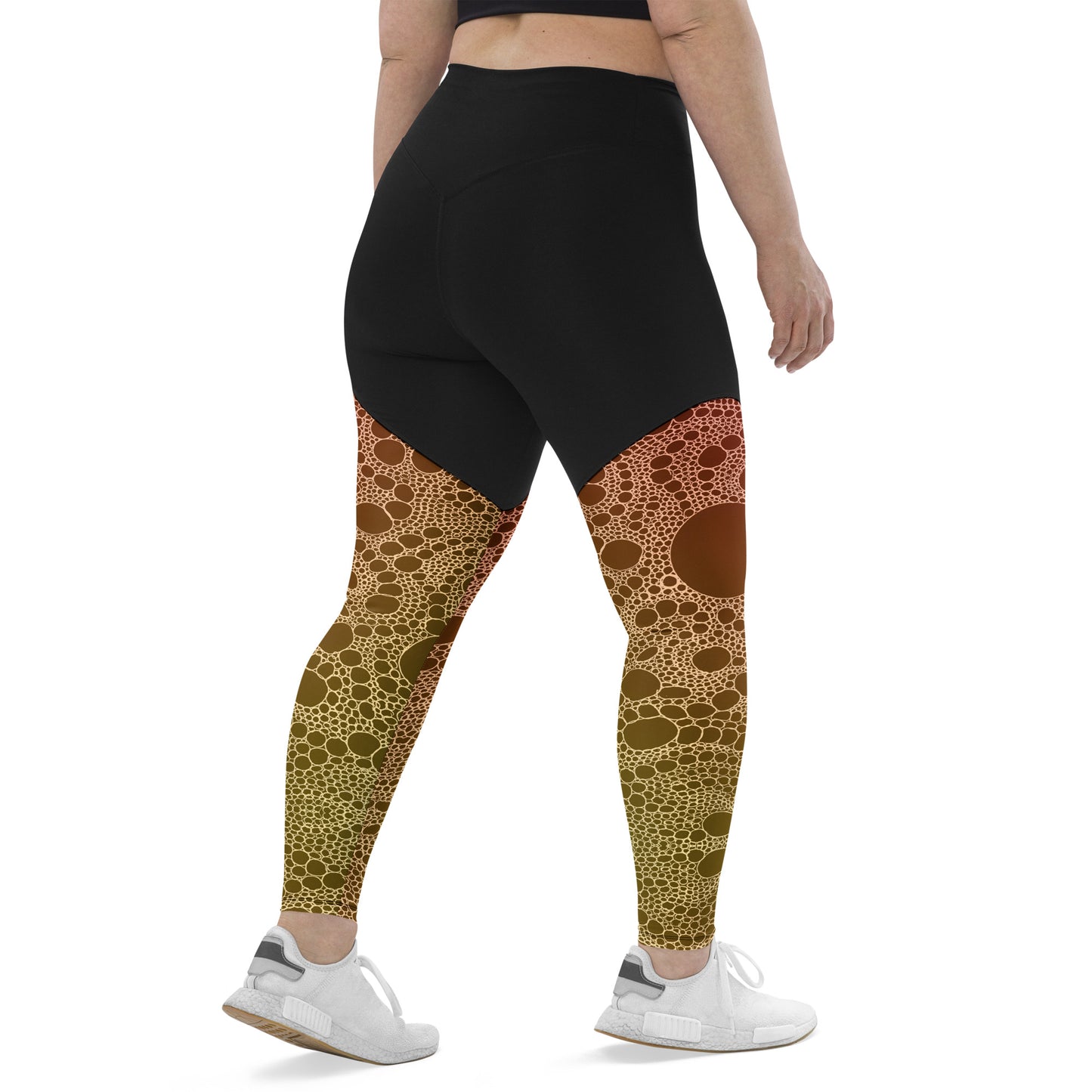 Lost In Circles Sunrise Sports Leggings