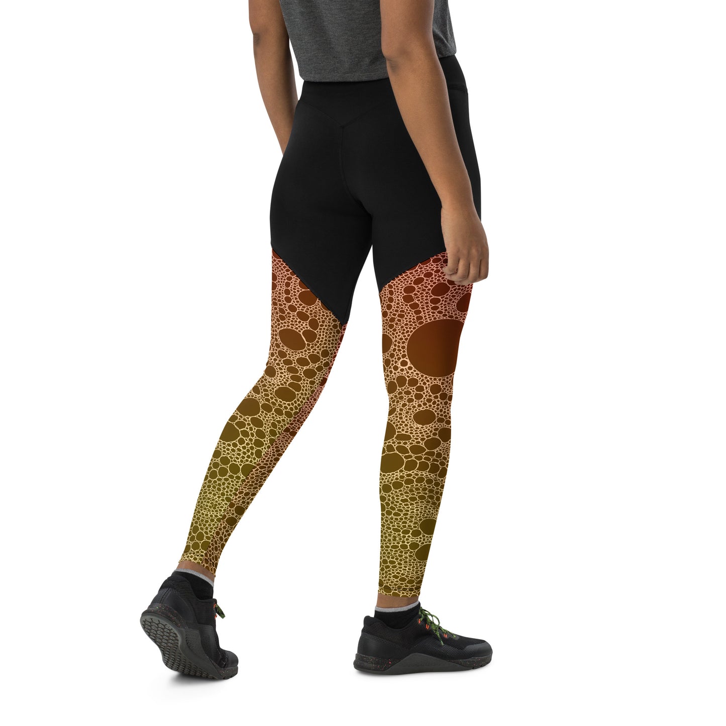 Lost In Circles Sunrise Sports Leggings