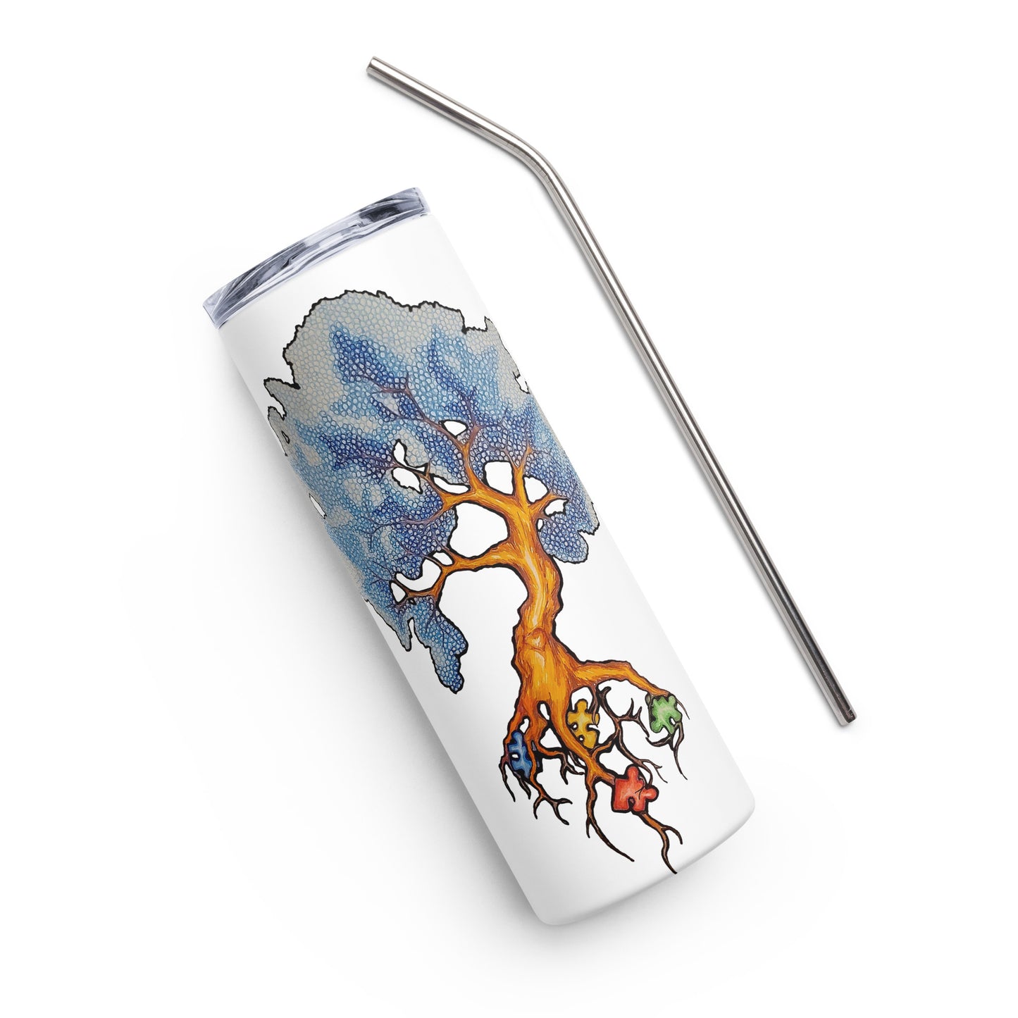 Autism Tree Stainless steel tumbler