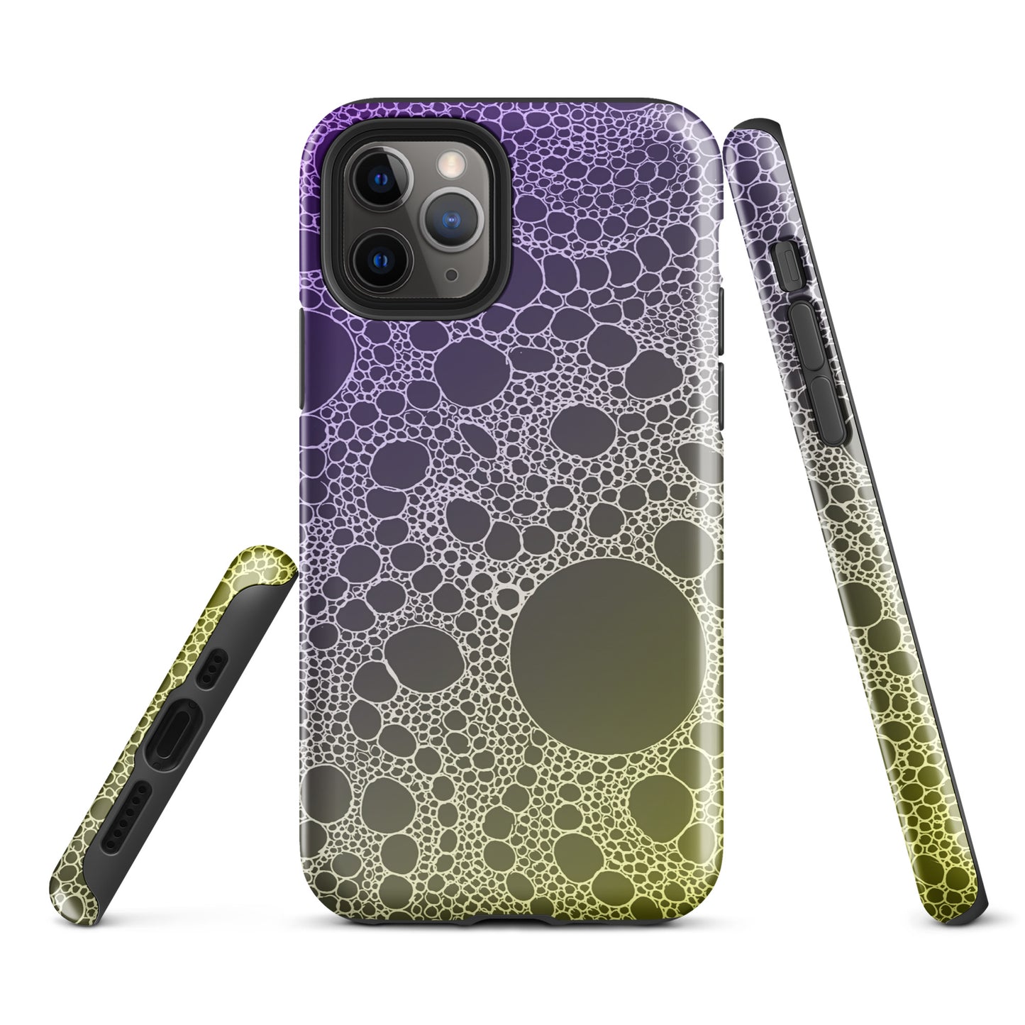 Lost In Circles Purple and Gold Tough Case for iPhone®