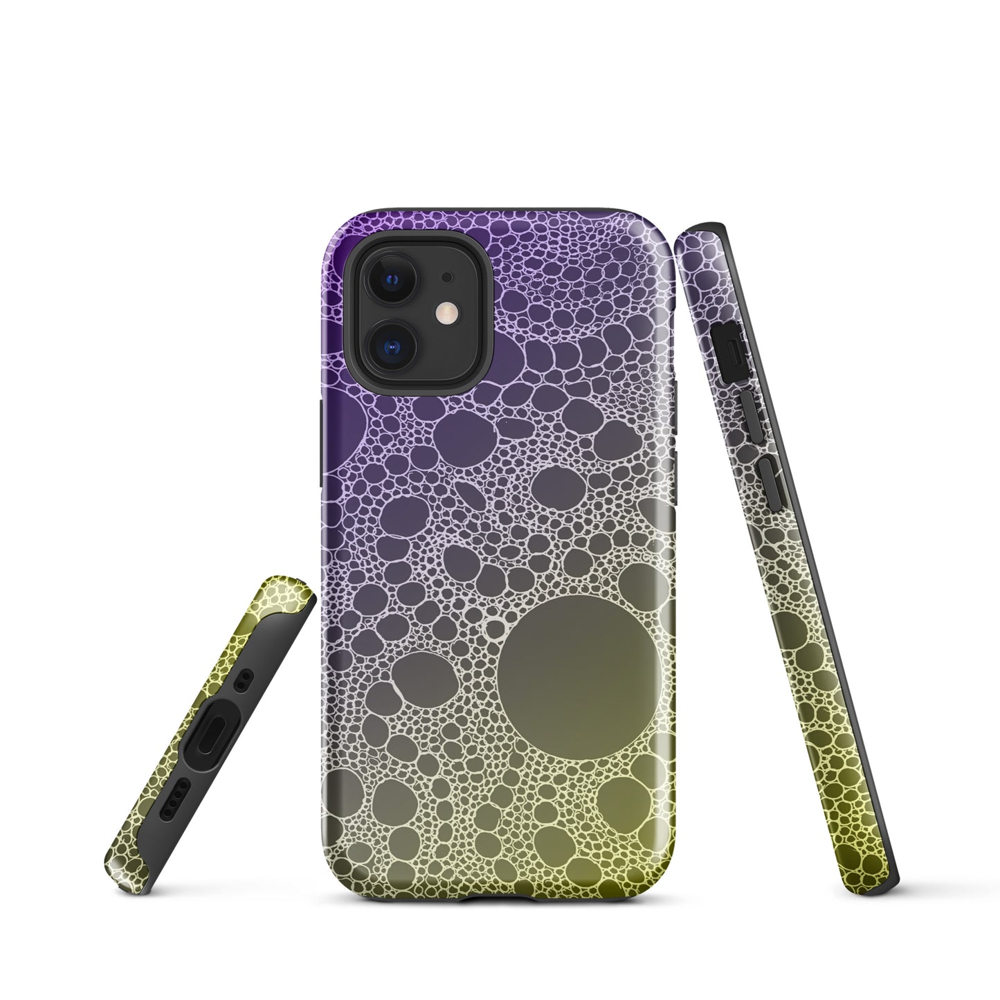 Lost In Circles Purple and Gold Tough Case for iPhone®