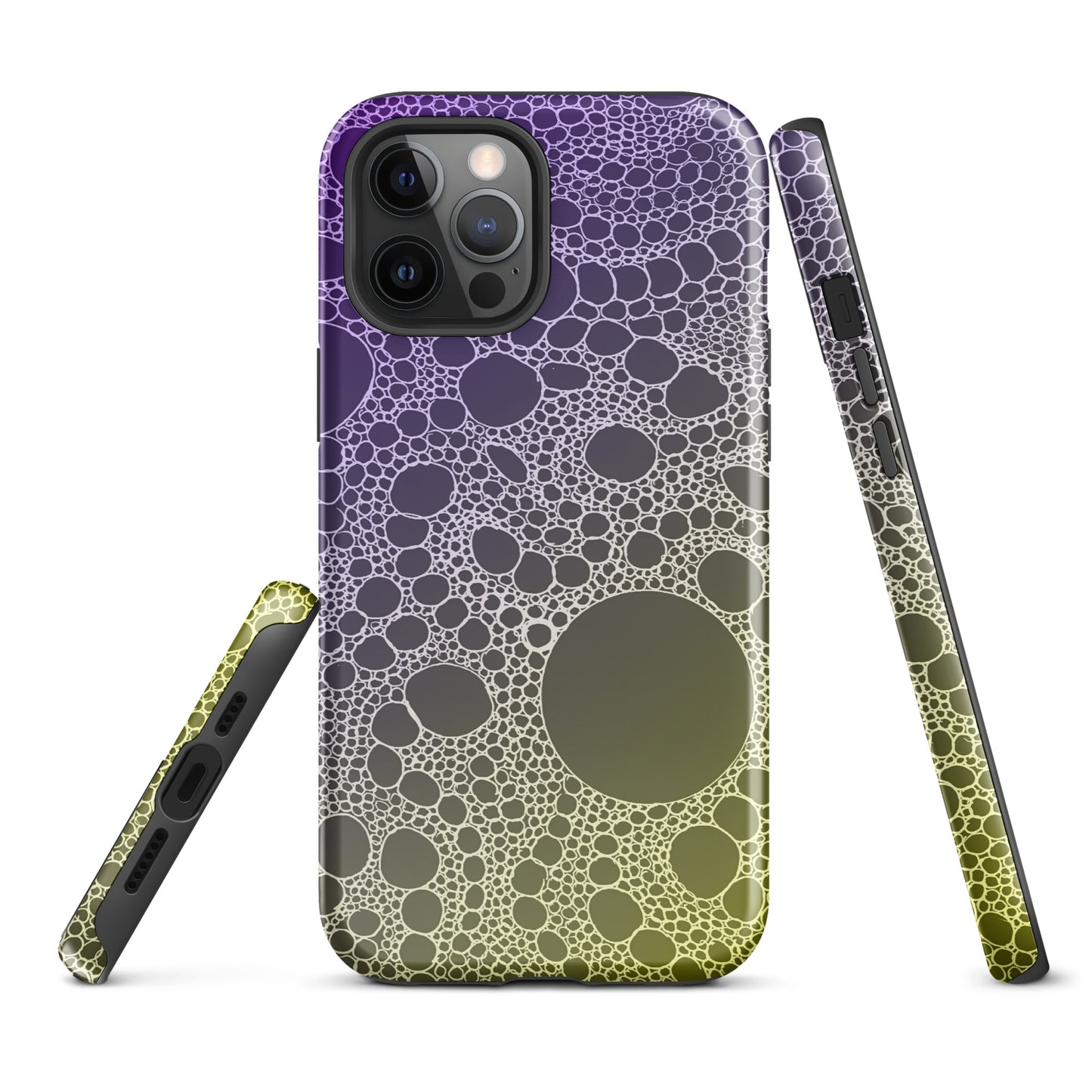 Lost In Circles Purple and Gold Tough Case for iPhone®