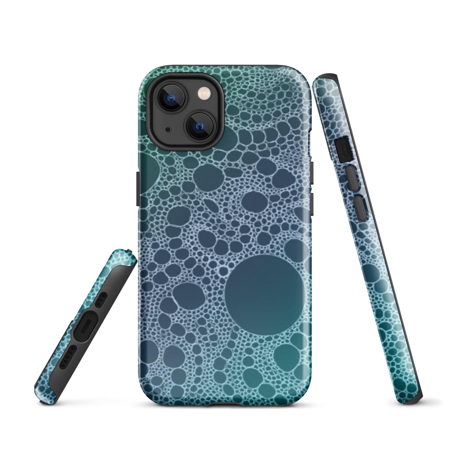 Lost in Circles Ocean Blue Tough Case for iPhone®