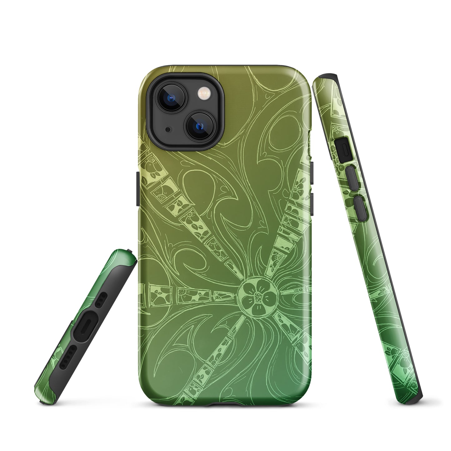 Flowers Gecko Green Tough Case for iPhone®