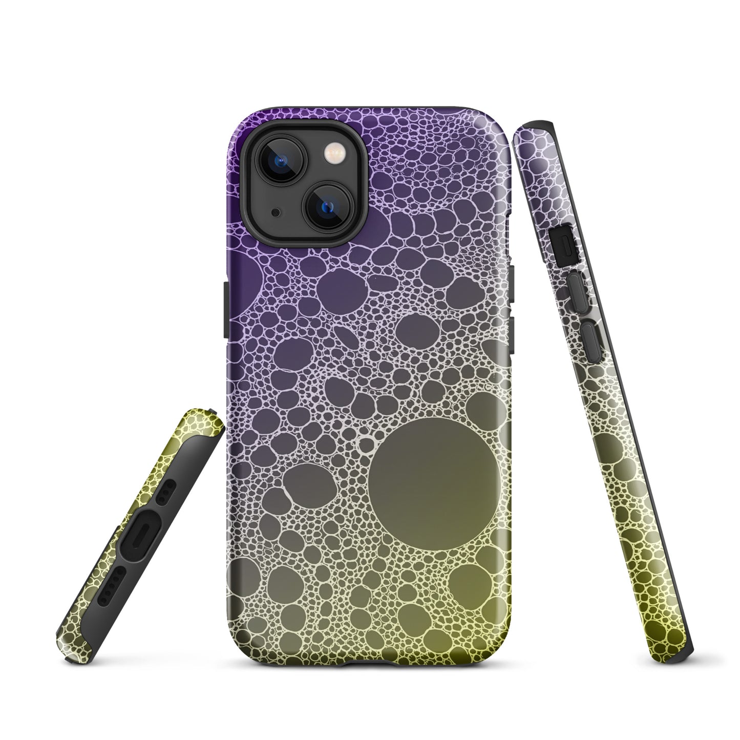 Lost In Circles Purple and Gold Tough Case for iPhone®