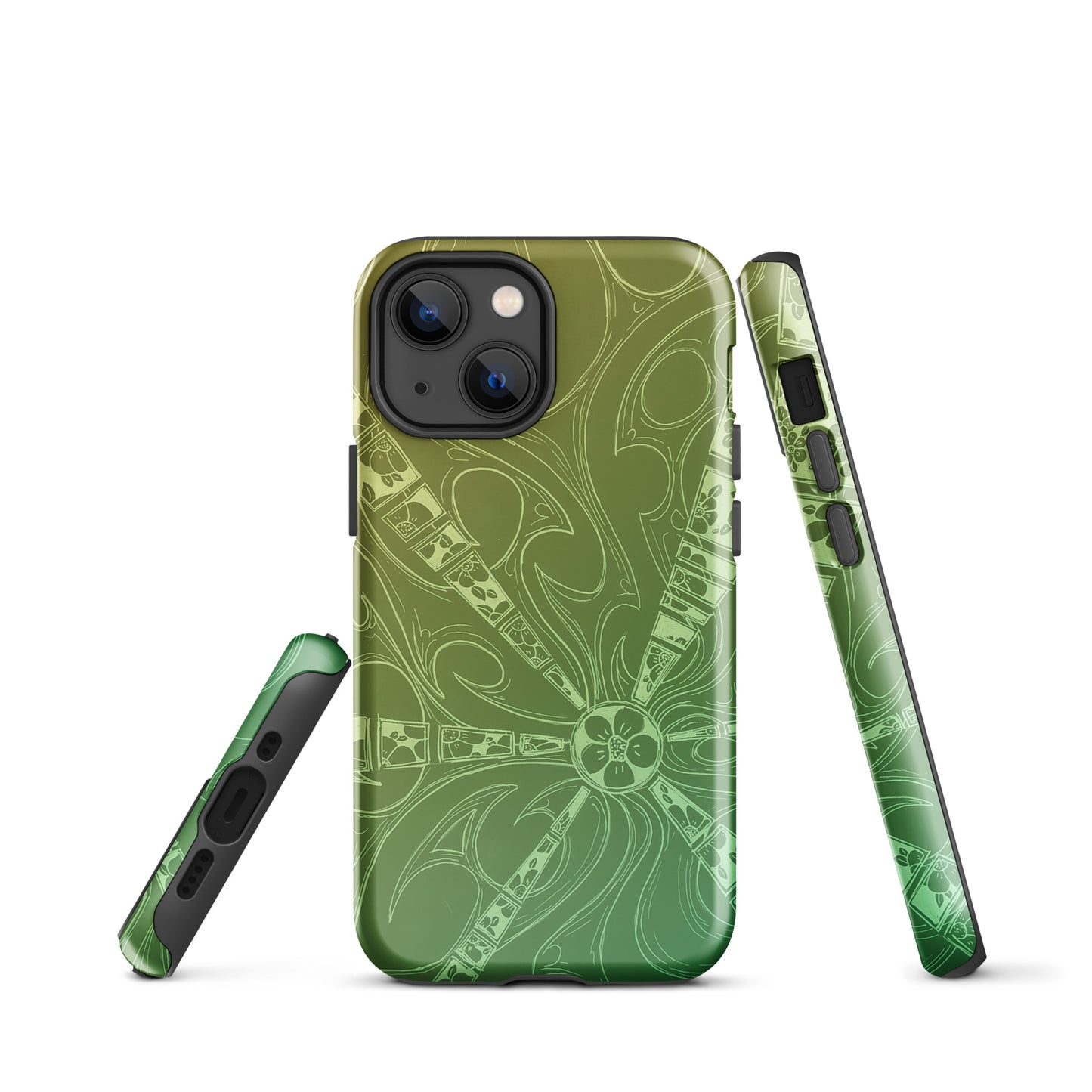 Flowers Gecko Green Tough Case for iPhone®