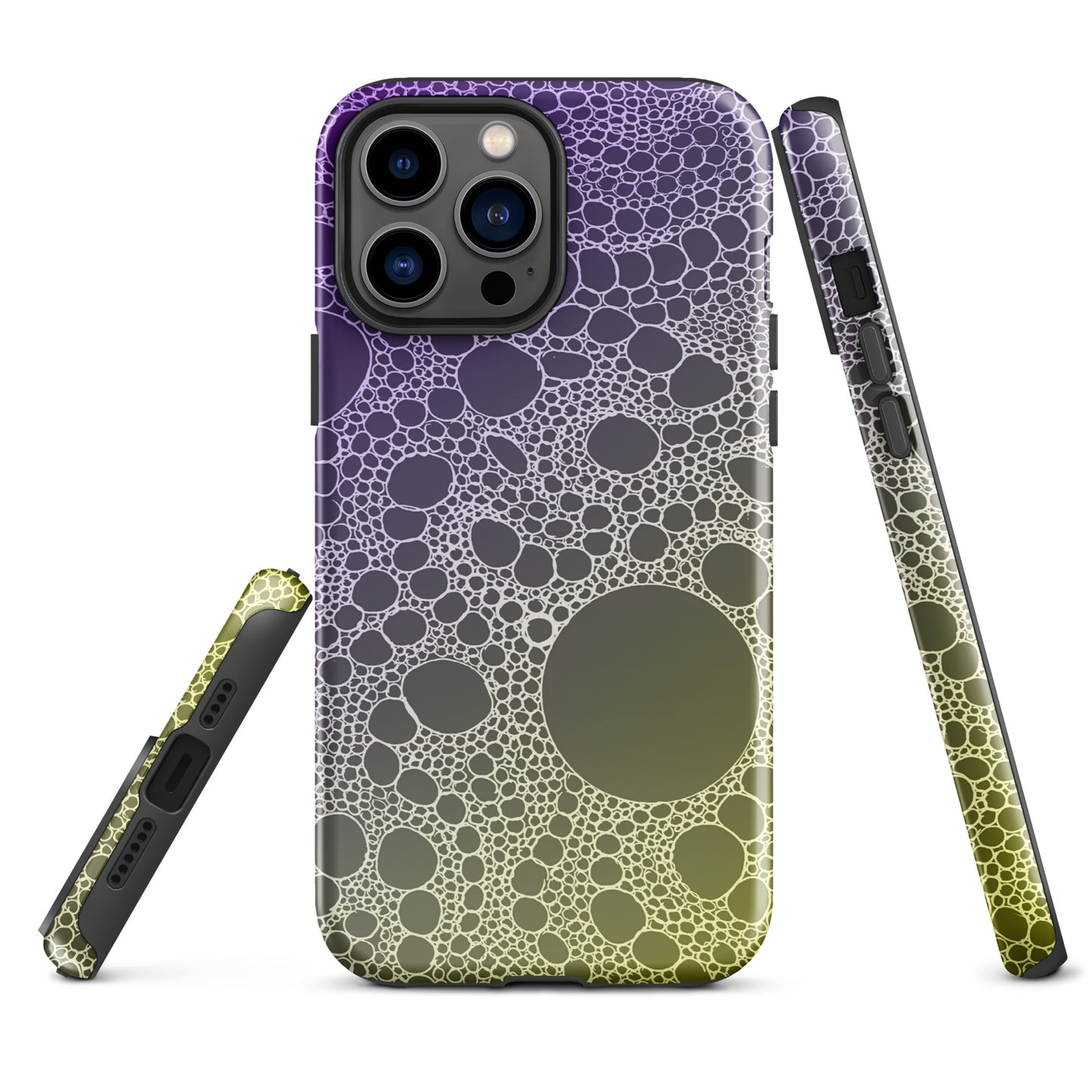 Lost In Circles Purple and Gold Tough Case for iPhone®