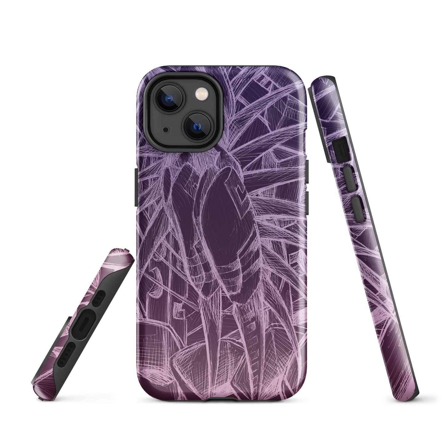 Sketch Orchid Bloom Tough Case for iPhone®