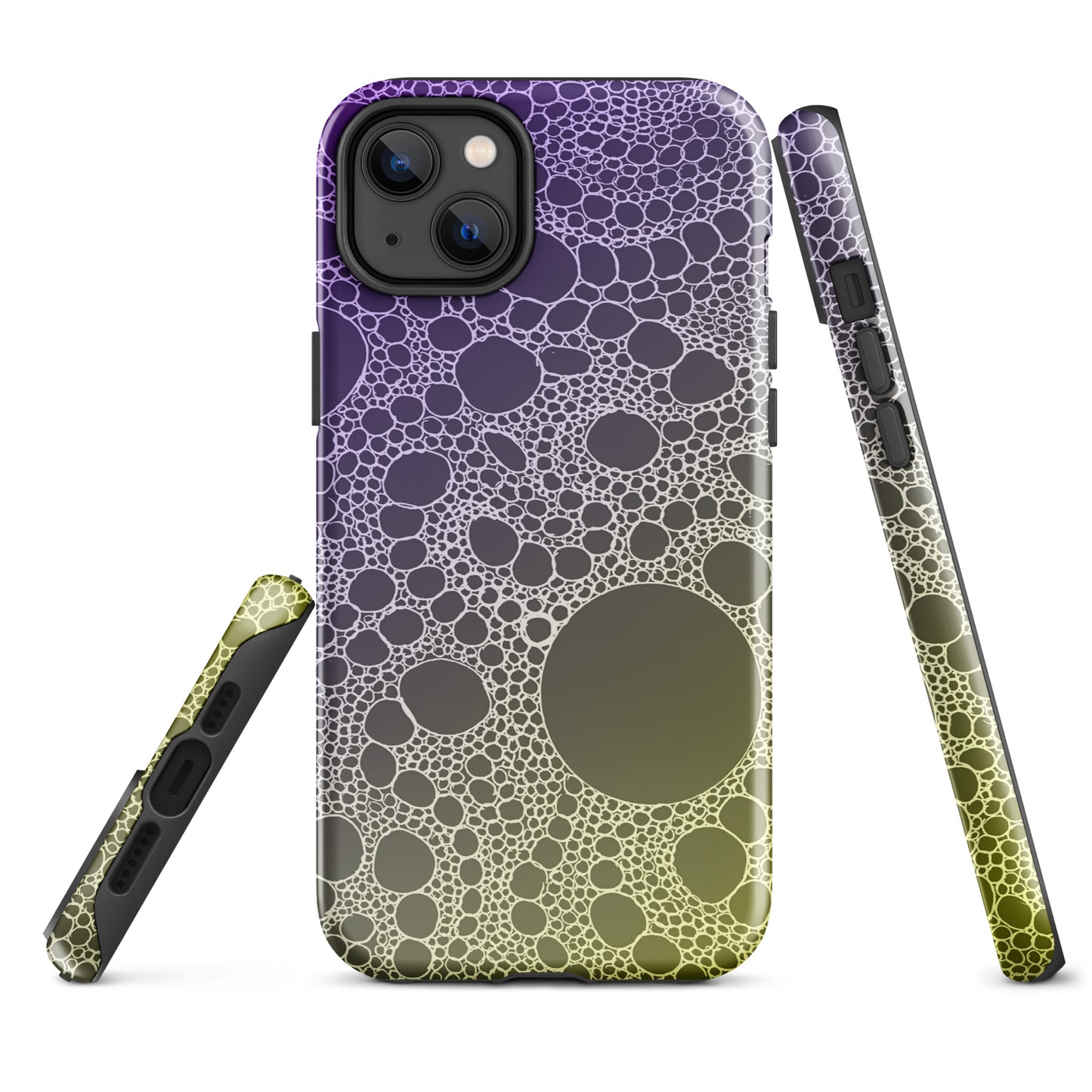 Lost In Circles Purple and Gold Tough Case for iPhone®