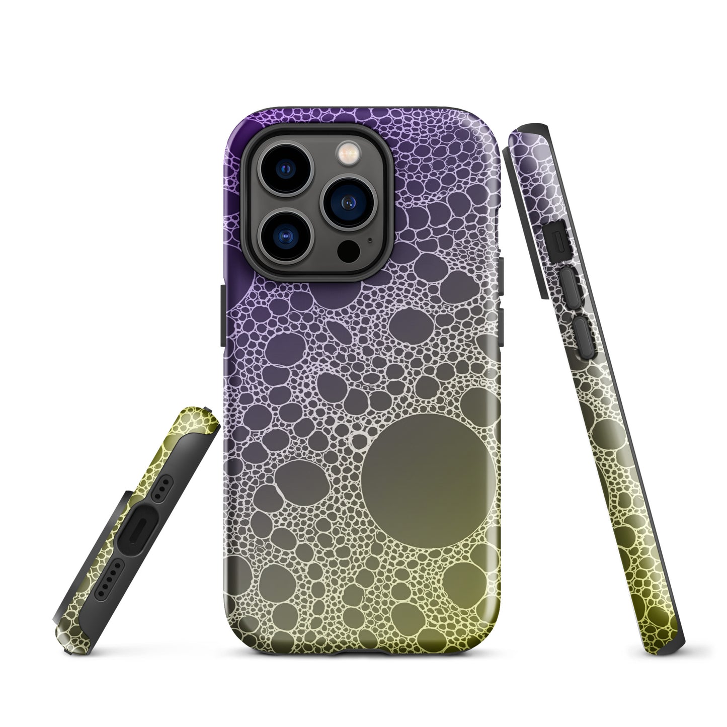 Lost In Circles Purple and Gold Tough Case for iPhone®