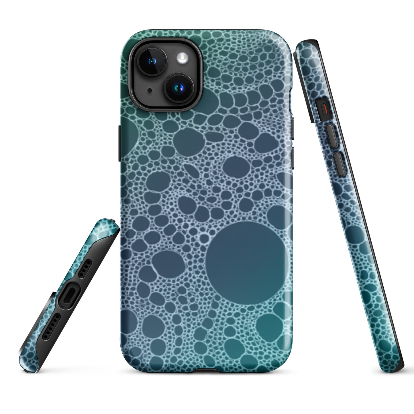 Lost in Circles Ocean Blue Tough Case for iPhone®