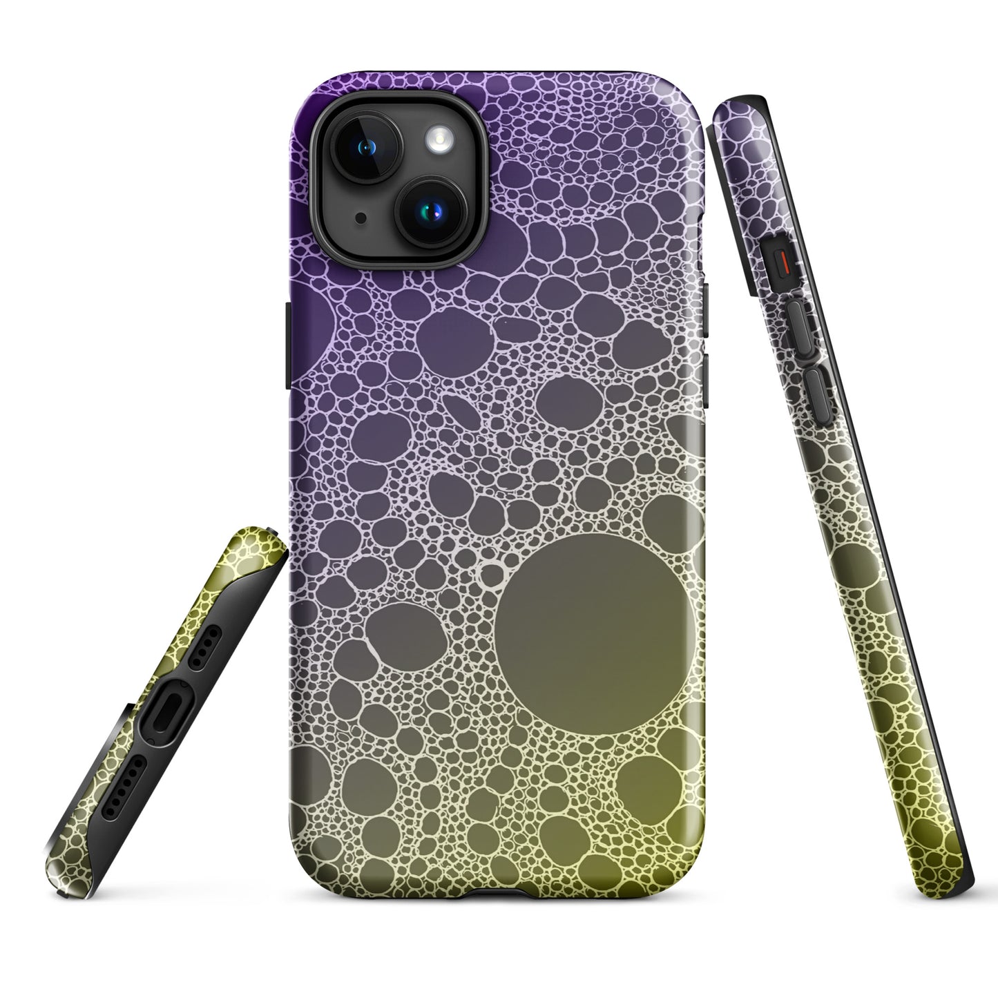 Lost In Circles Purple and Gold Tough Case for iPhone®