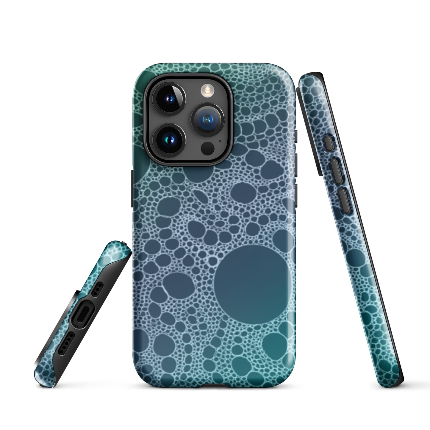 Lost in Circles Ocean Blue Tough Case for iPhone®