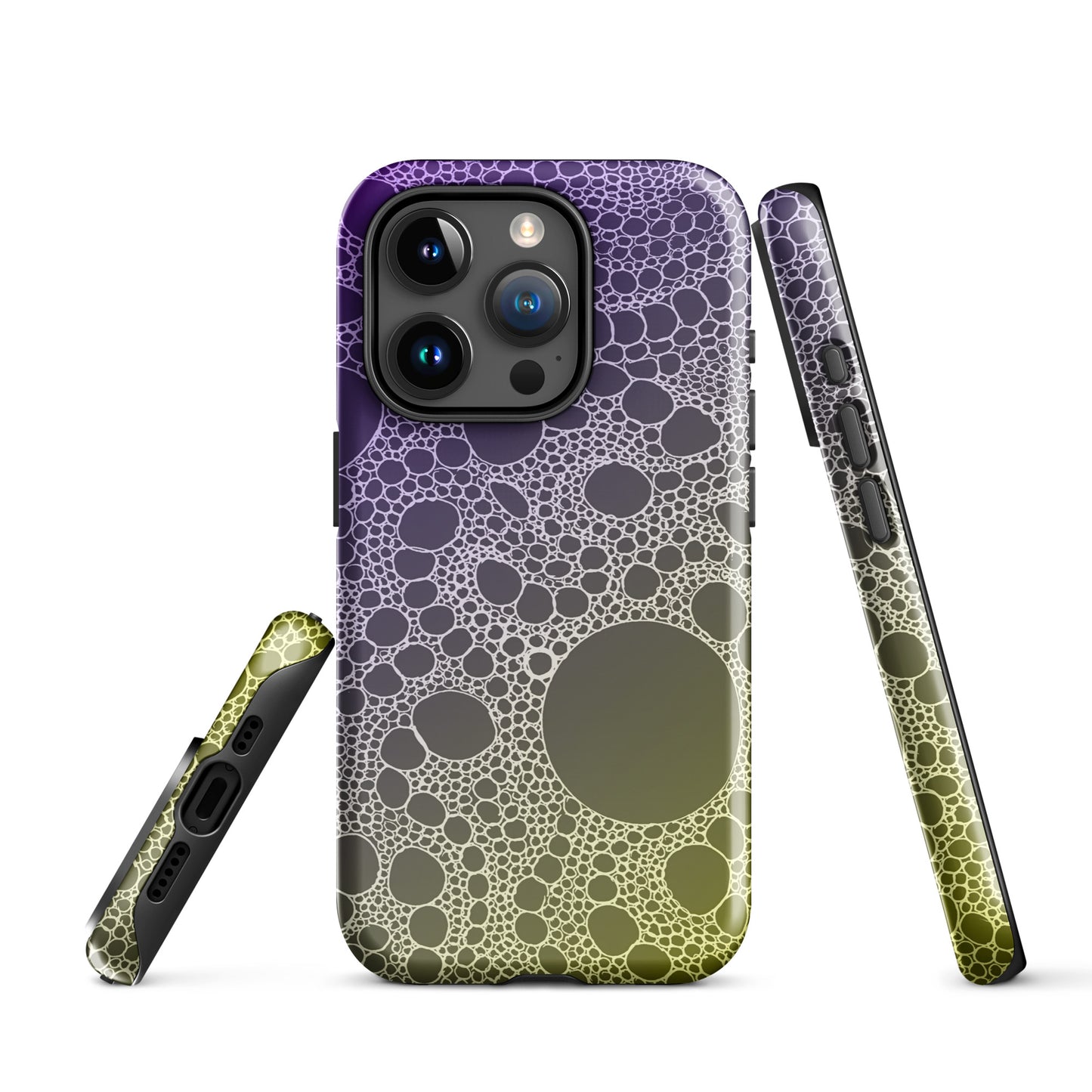 Lost In Circles Purple and Gold Tough Case for iPhone®