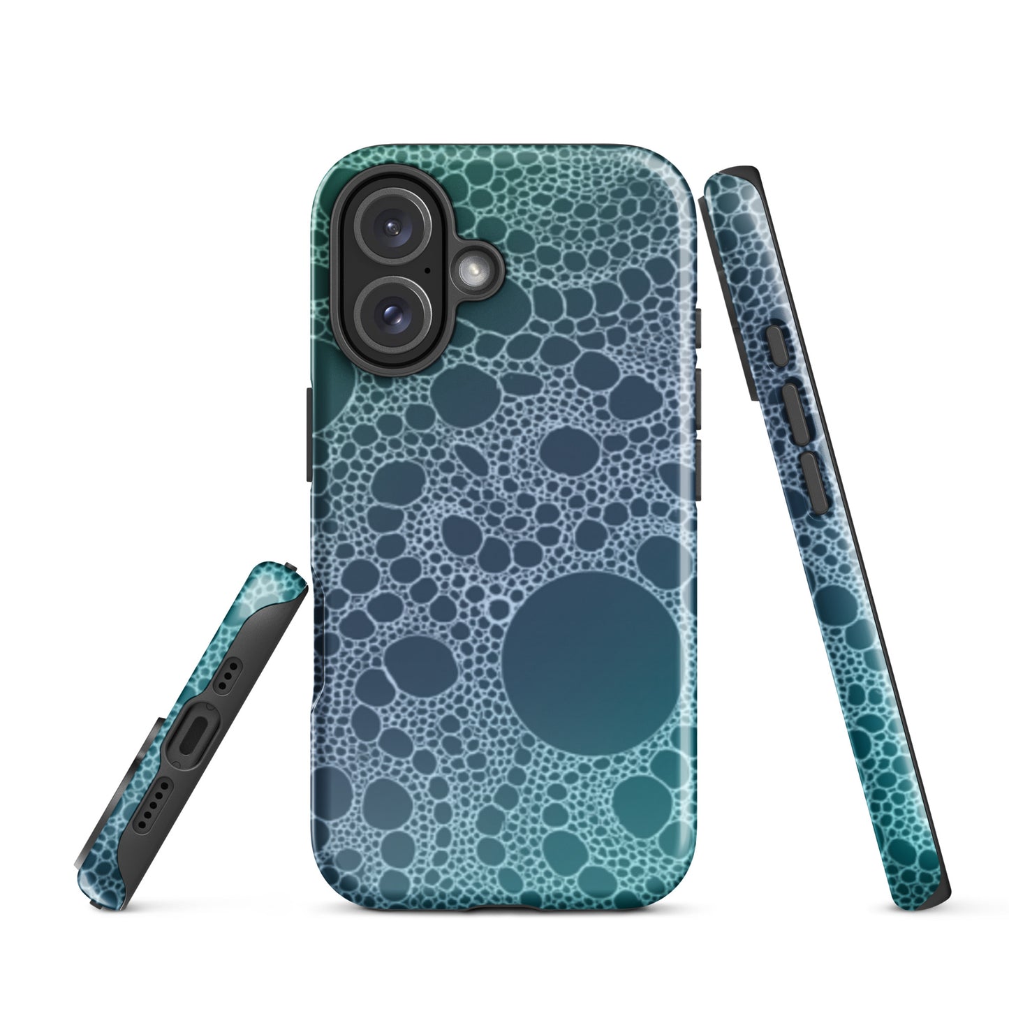 Lost in Circles Ocean Blue Tough Case for iPhone®