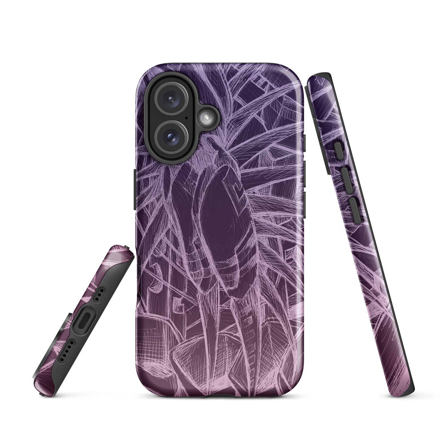 Sketch Orchid Bloom Tough Case for iPhone®