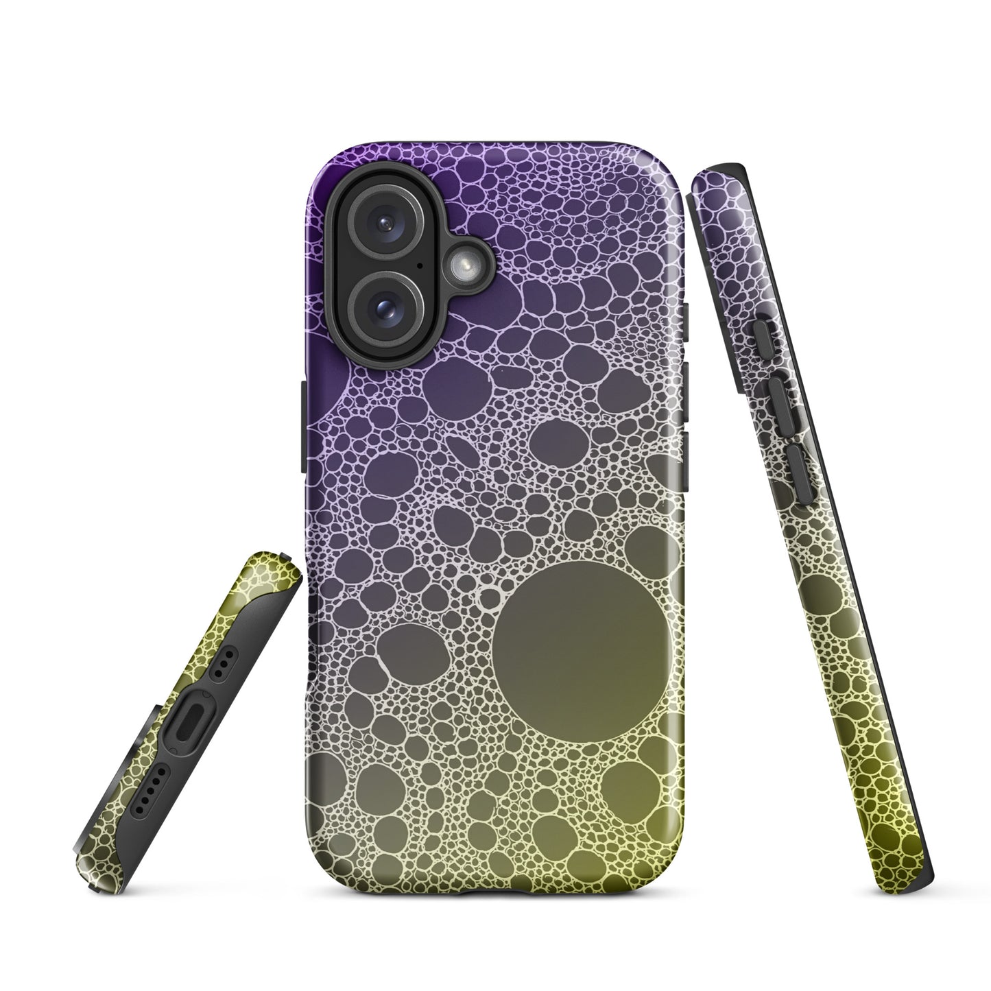 Lost In Circles Purple and Gold Tough Case for iPhone®